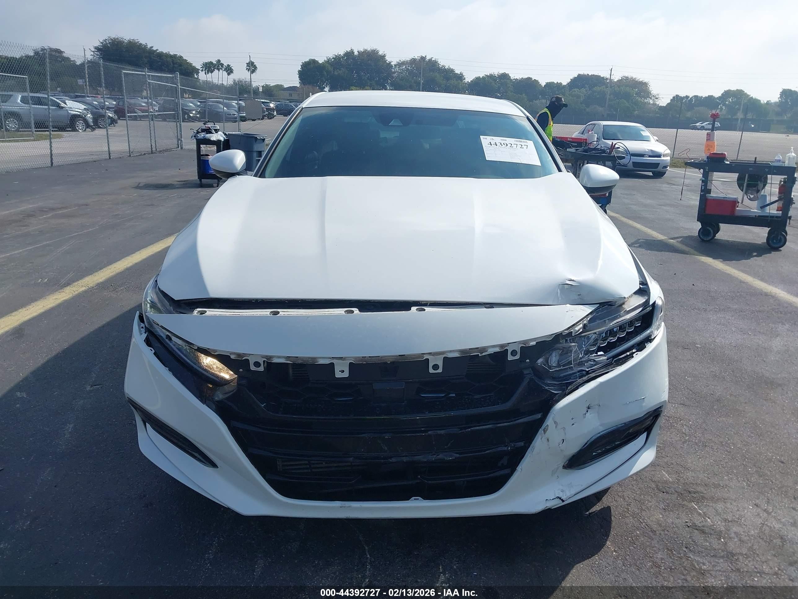 2019 Honda Accord Sport White vin: 1HGCV1F38KA156016