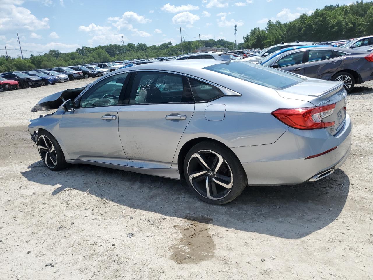 2019 Honda Accord Sport Silver vin: 1HGCV1F38KA170112