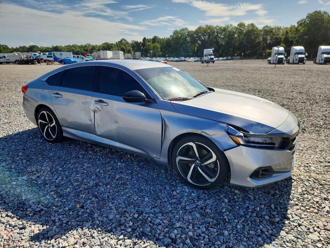 2019 Honda Accord Sport Silver vin: 1HGCV1F38KA170112