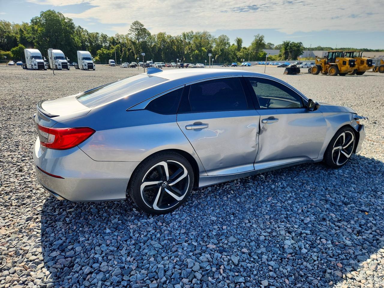 2019 Honda Accord Sport Silver vin: 1HGCV1F38KA170112