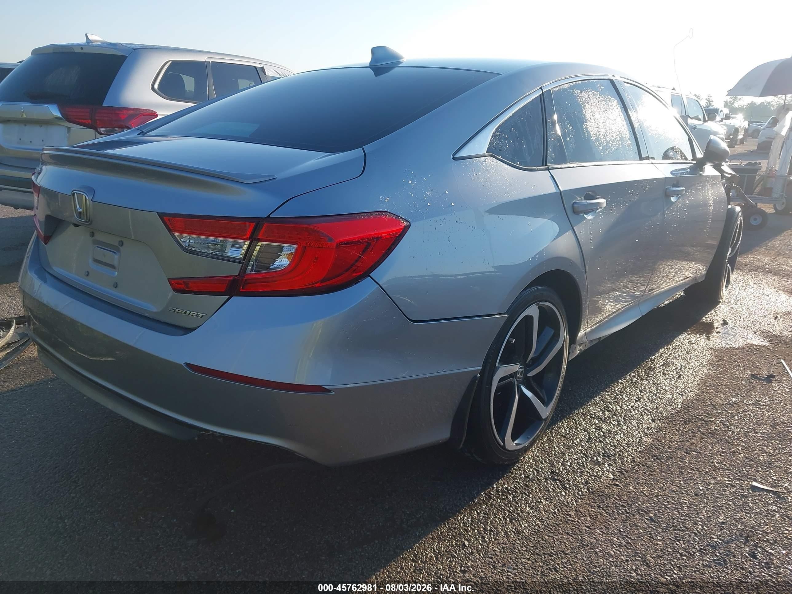 2020 Honda Accord Sport Silver vin: 1HGCV1F38LA006814