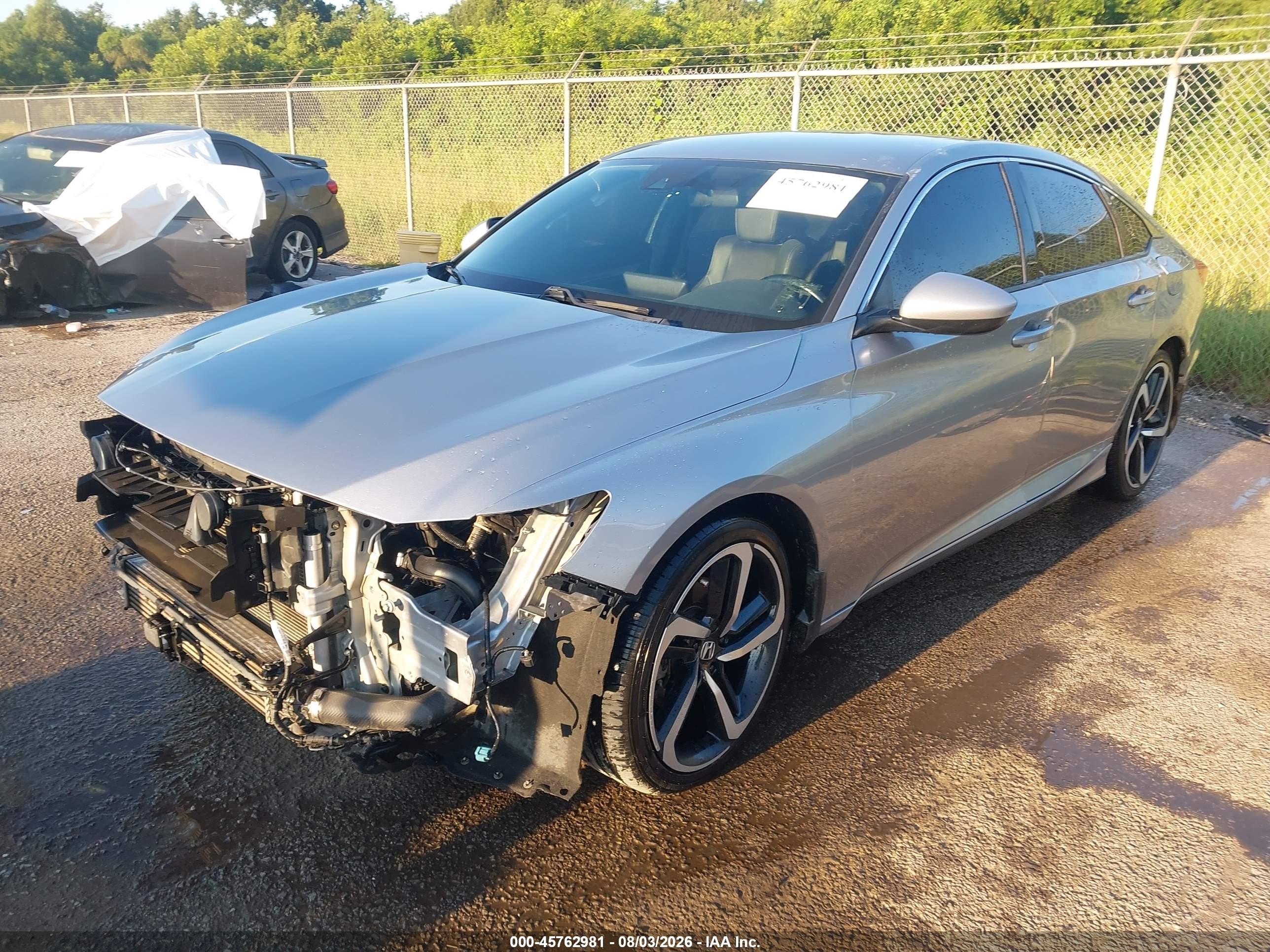 2020 Honda Accord Sport Silver vin: 1HGCV1F38LA006814
