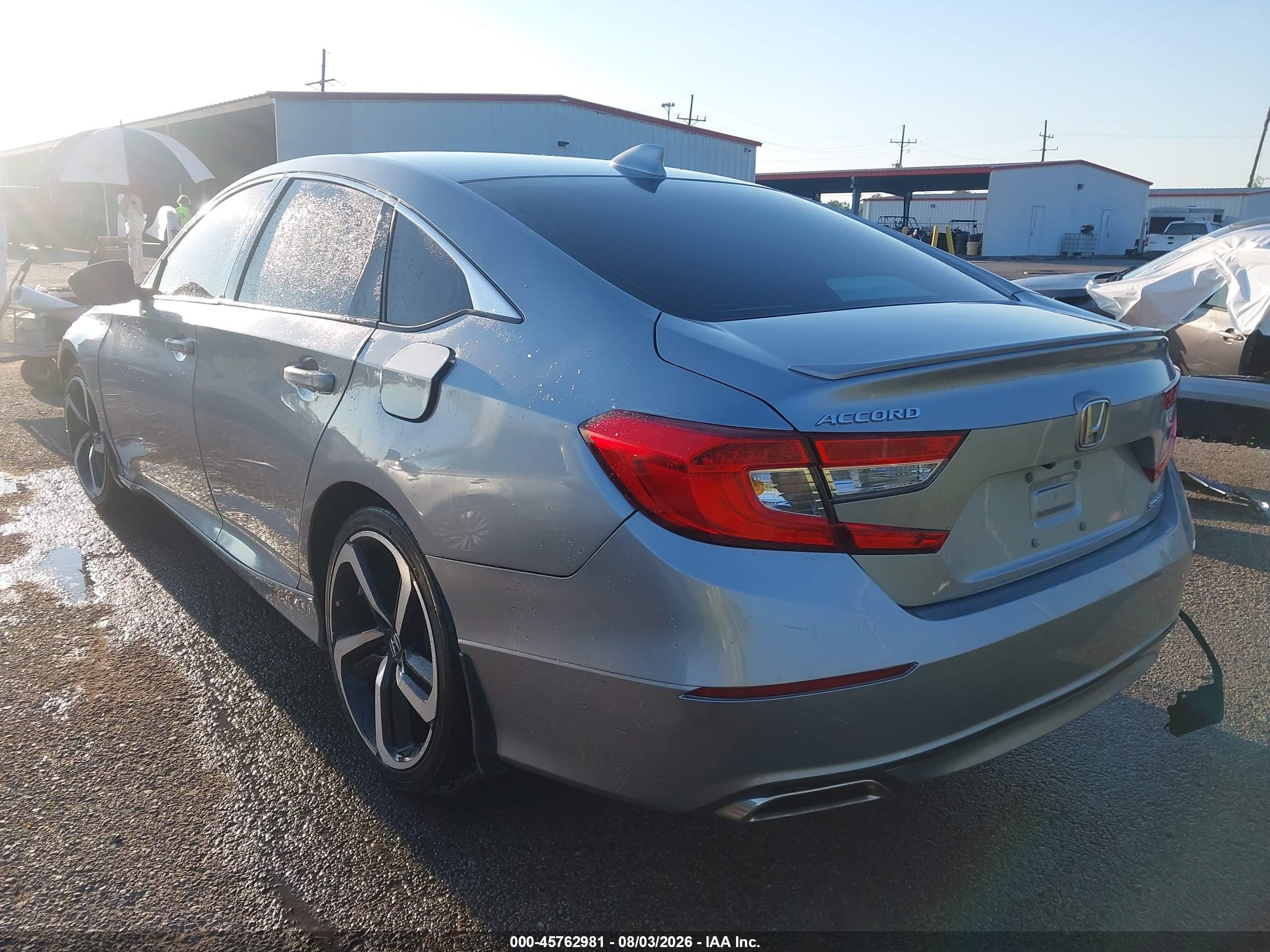 2020 Honda Accord Sport Silver vin: 1HGCV1F38LA006814
