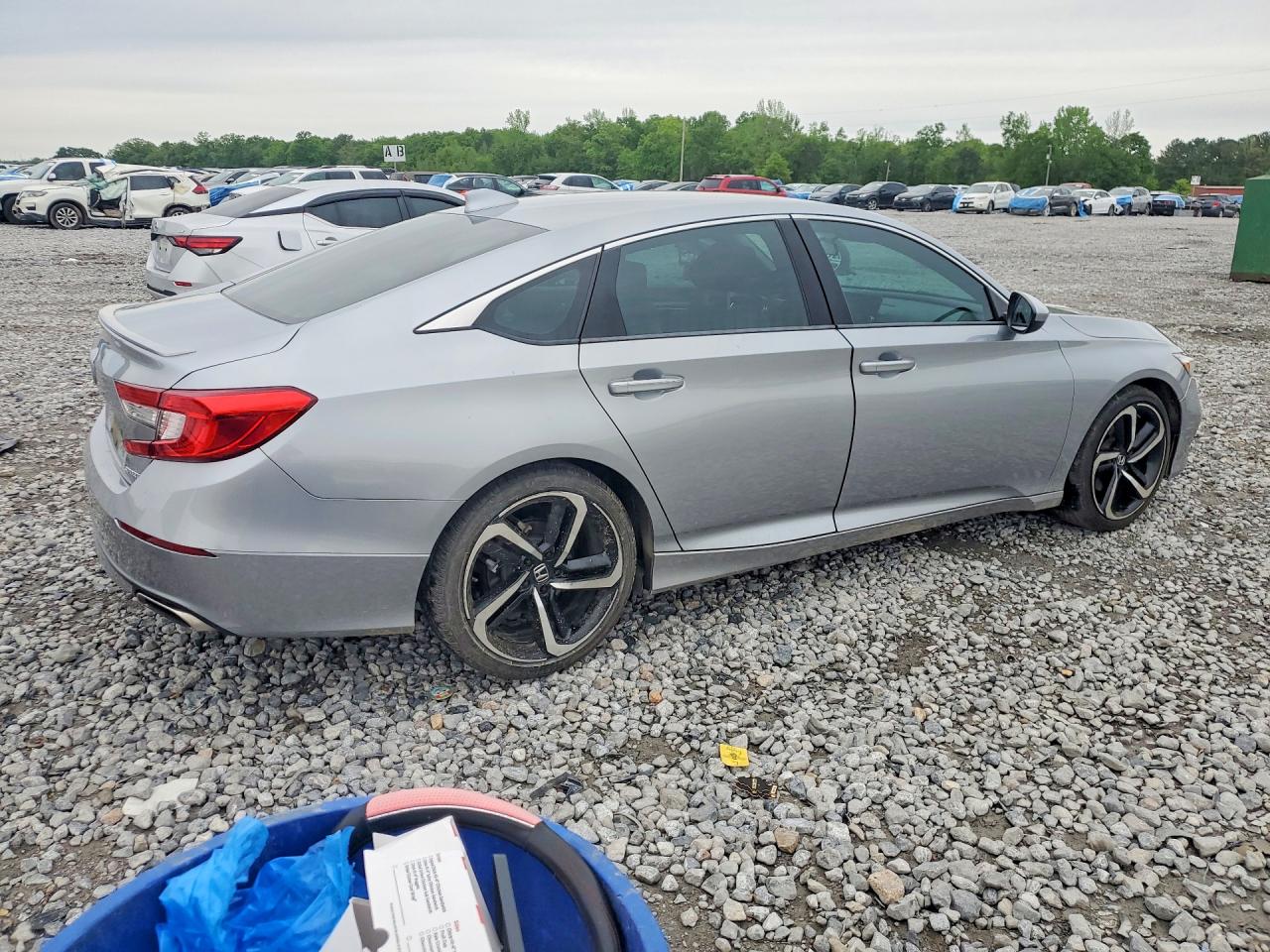 2020 Honda Accord Sport Silver vin: 1HGCV1F38LA030384