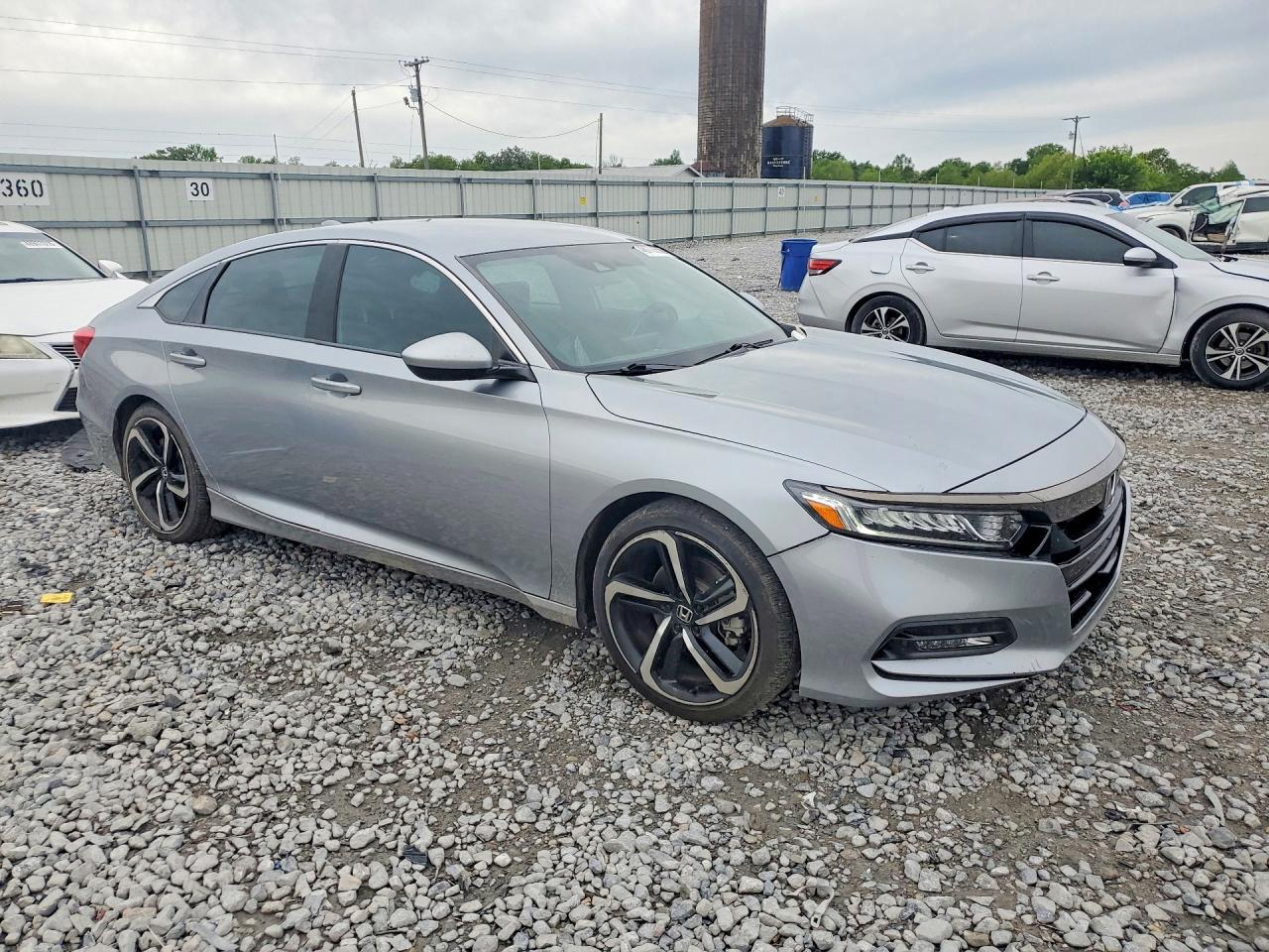 2020 Honda Accord Sport Silver vin: 1HGCV1F38LA030384