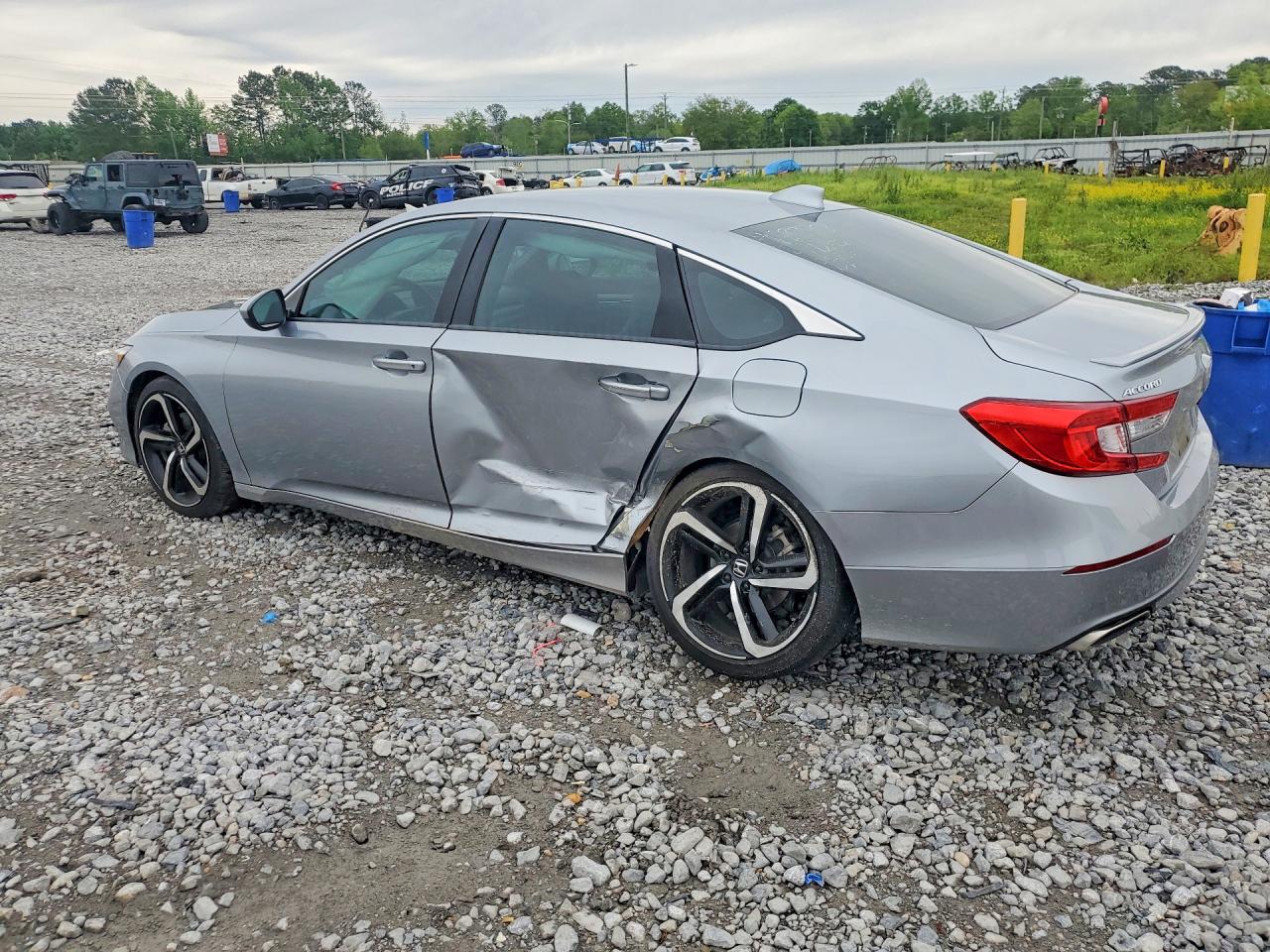 2020 Honda Accord Sport Silver vin: 1HGCV1F38LA030384