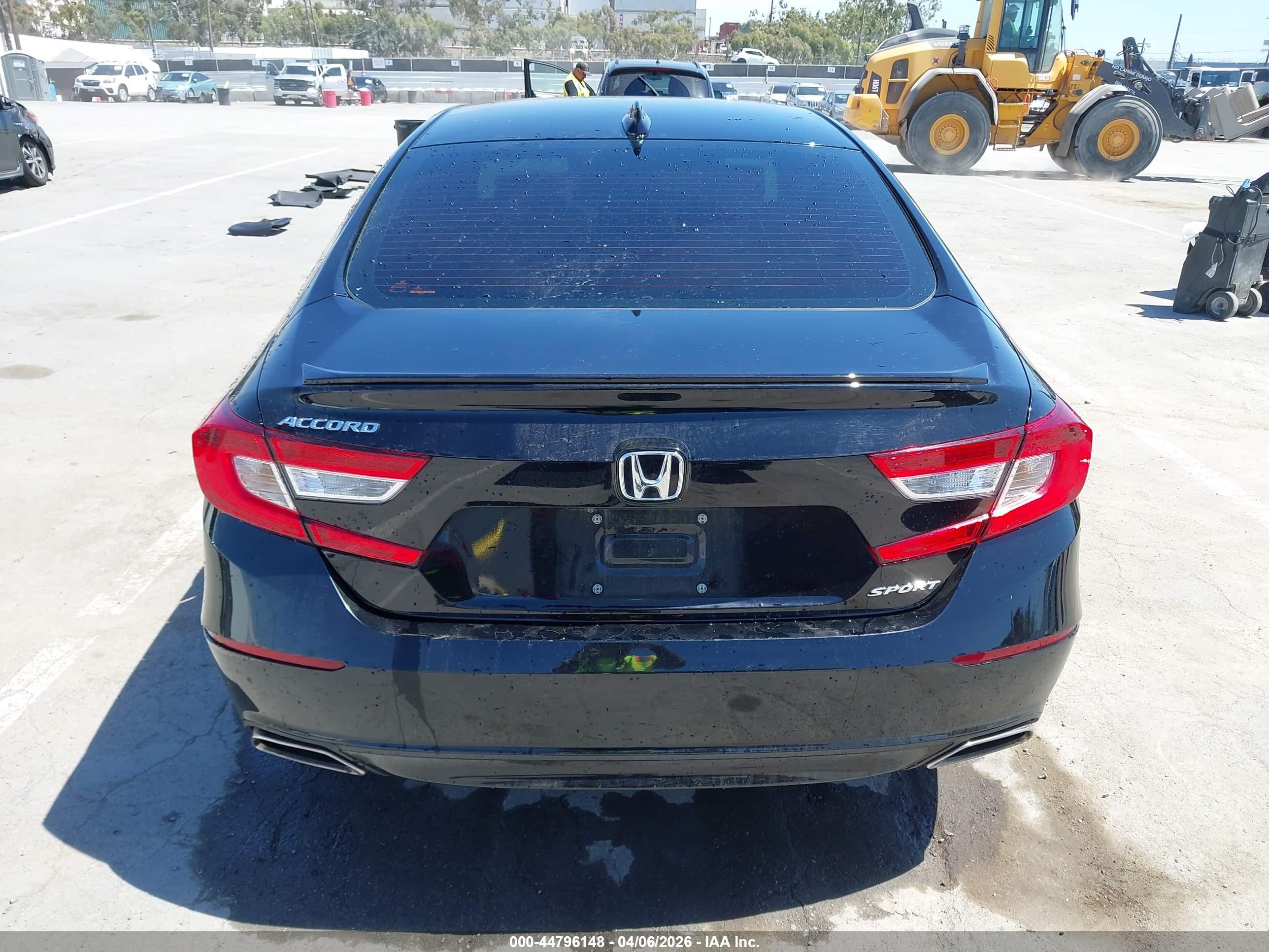 2022 Honda Accord Sport Черный vin: 1HGCV1F38NA001616