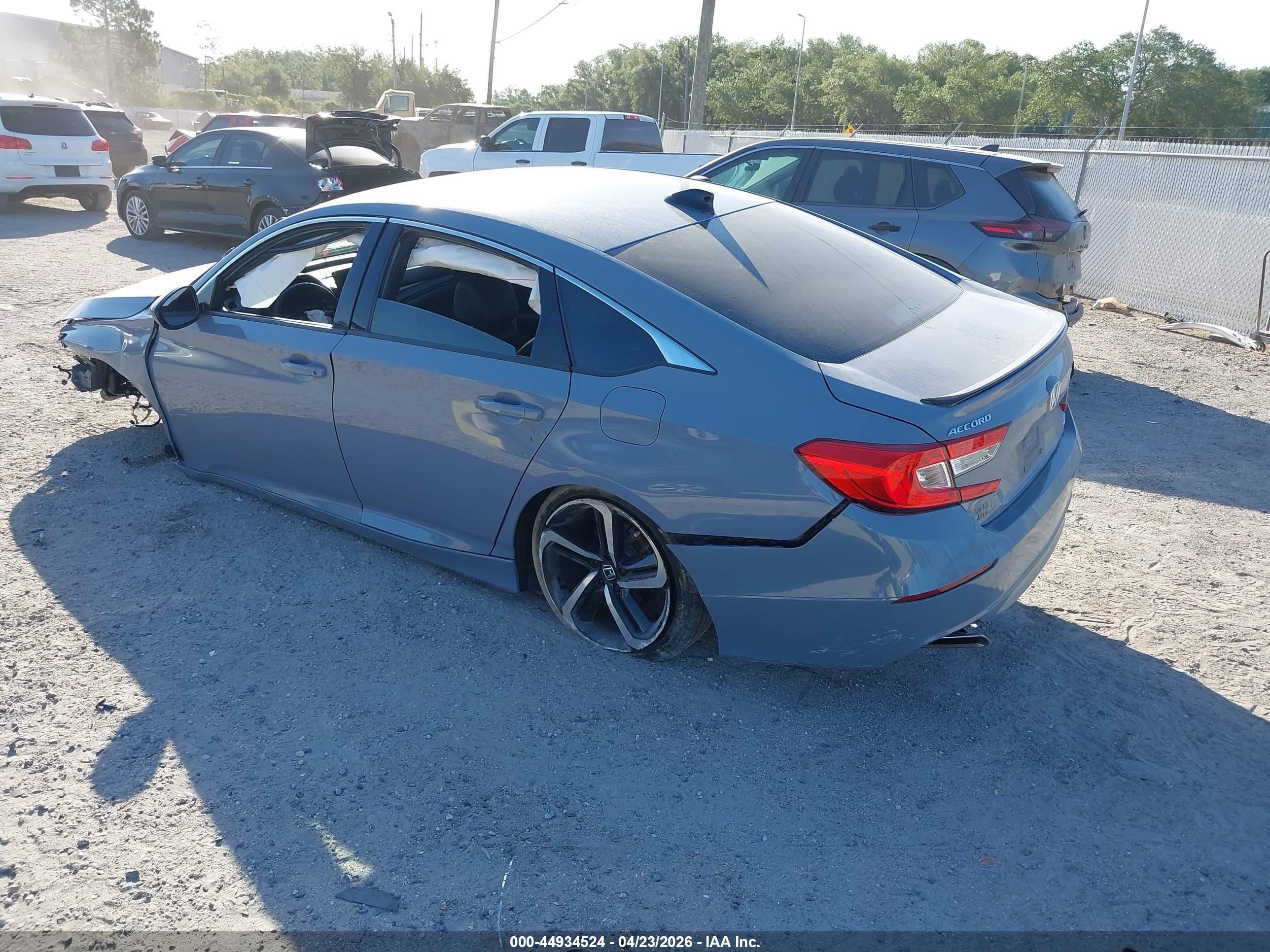 2022 Honda Accord Sport Light Blue vin: 1HGCV1F38NA070239