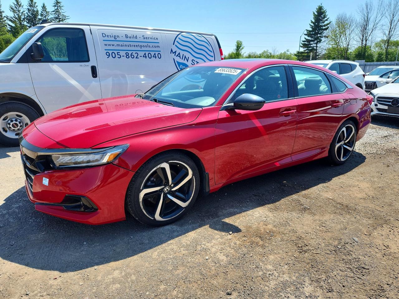2022 Honda Accord Sport Red vin: 1HGCV1F38NA801302