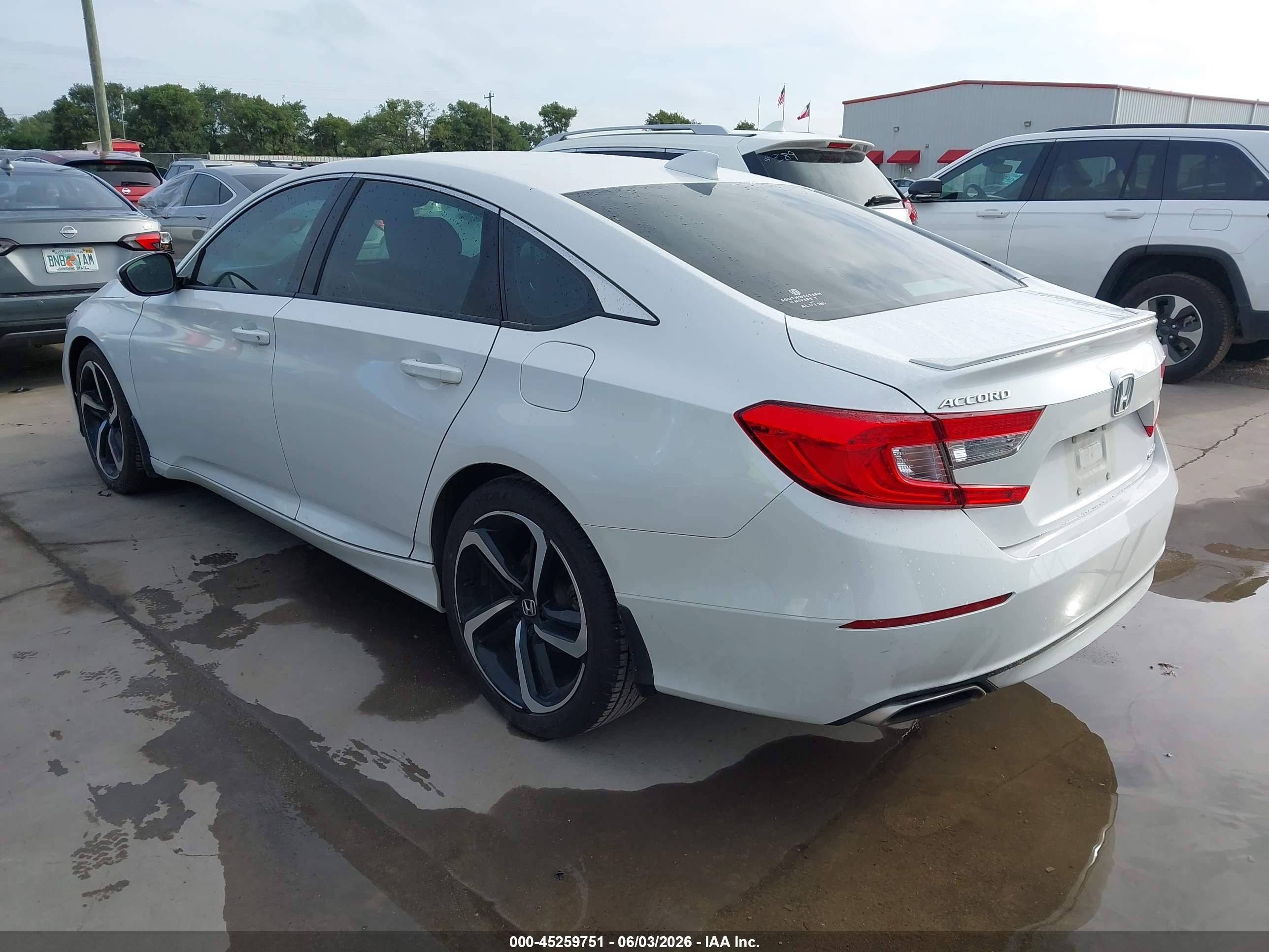 2020 Honda Accord Sport White vin: 1HGCV1F39LA154762