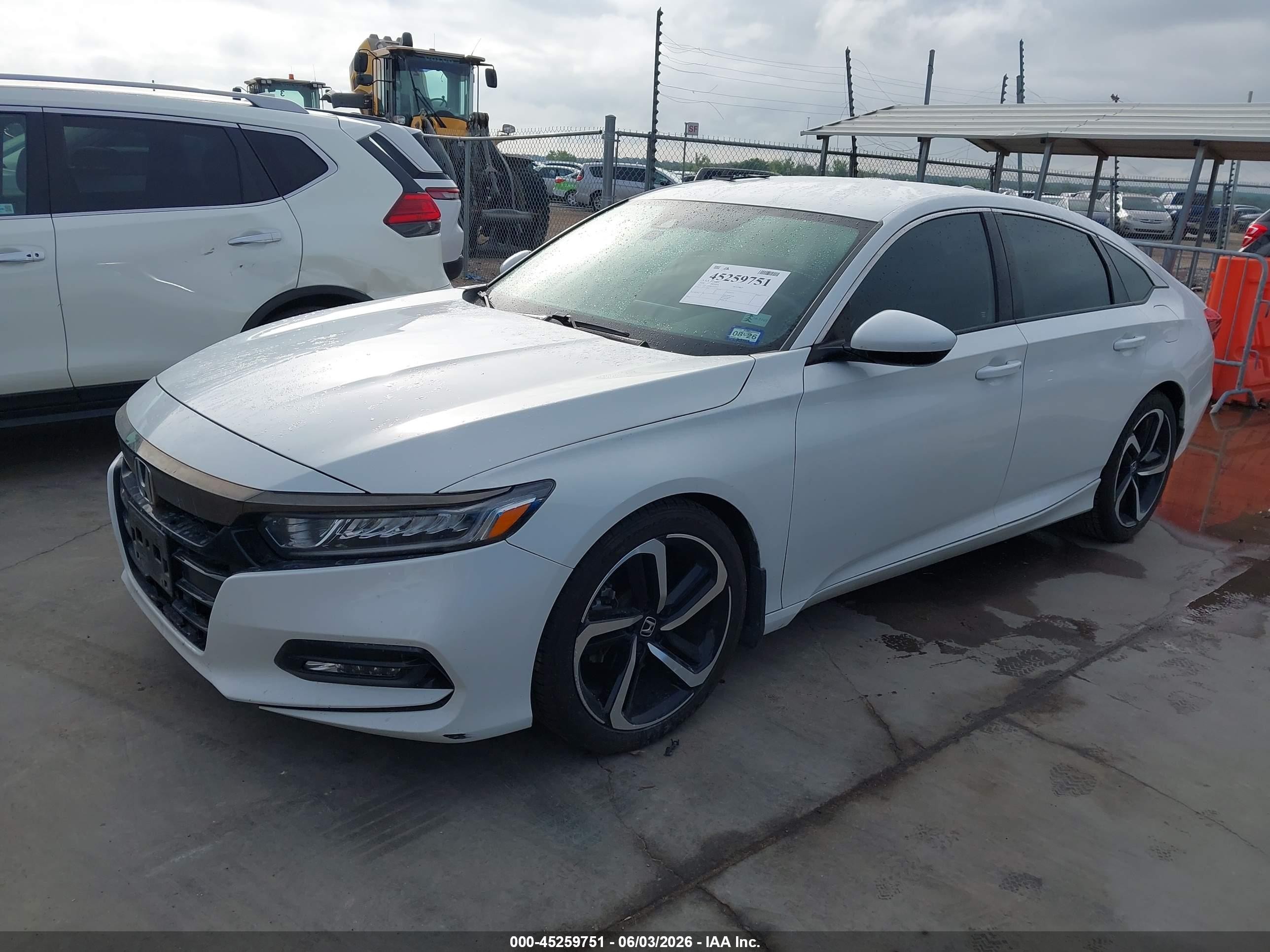 2020 Honda Accord Sport White vin: 1HGCV1F39LA154762