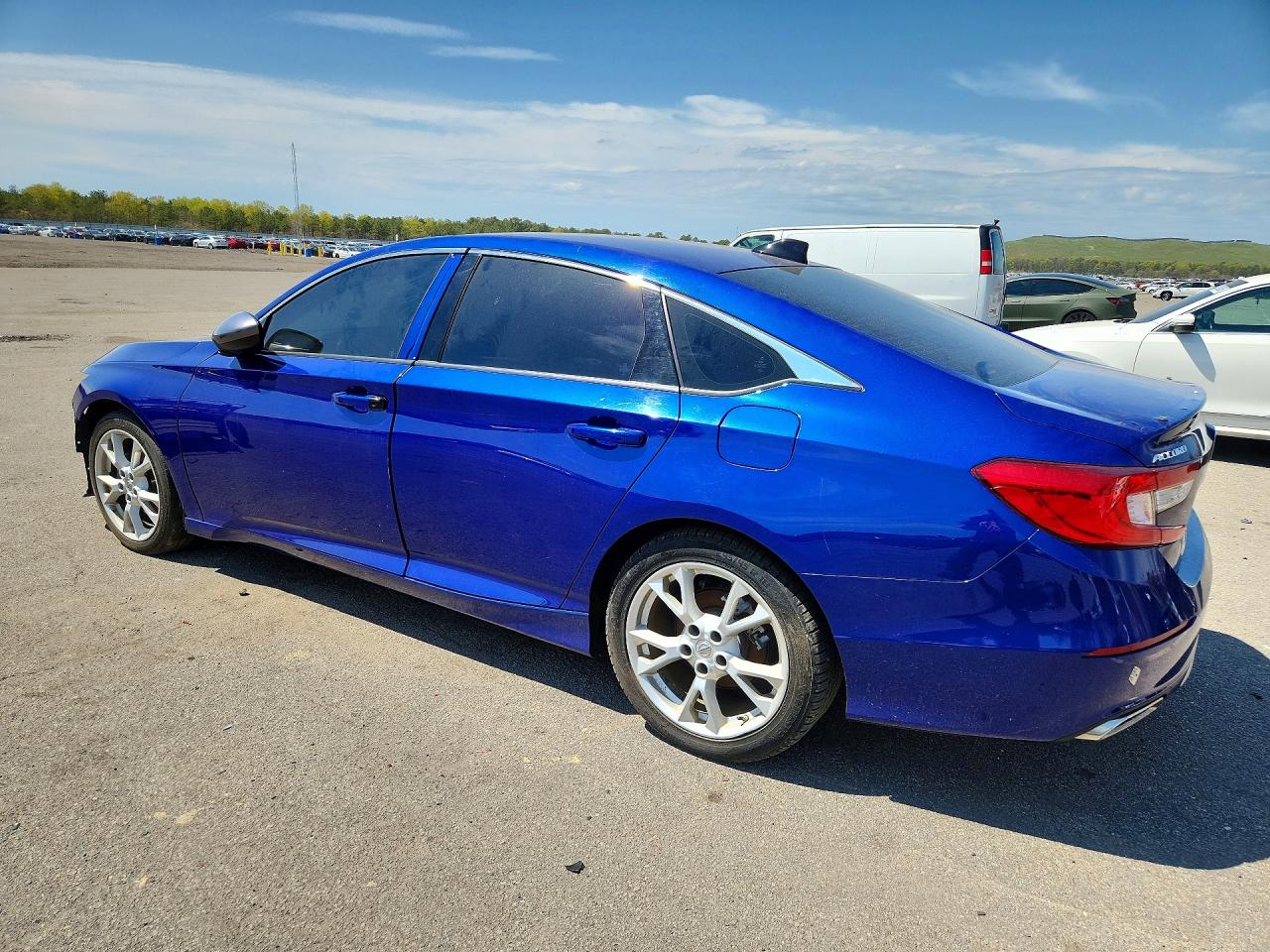 2022 Honda Accord Sport Blue vin: 1HGCV1F39NA090614