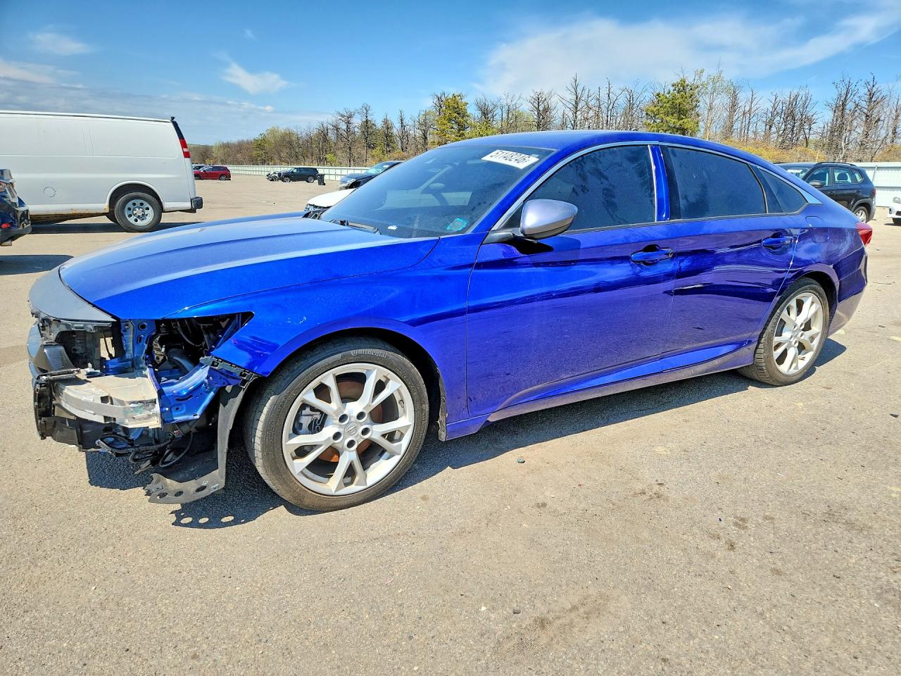 2022 Honda Accord Sport Blue vin: 1HGCV1F39NA090614