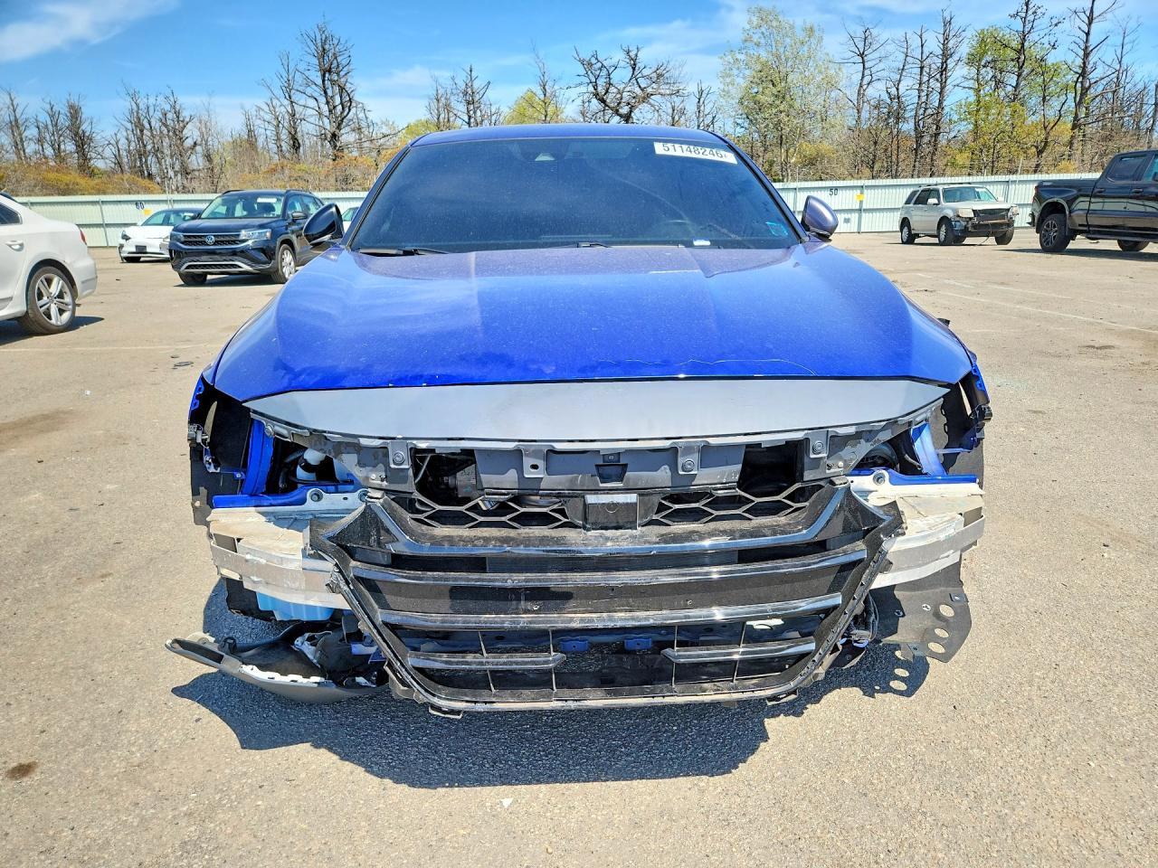 2022 Honda Accord Sport Blue vin: 1HGCV1F39NA090614