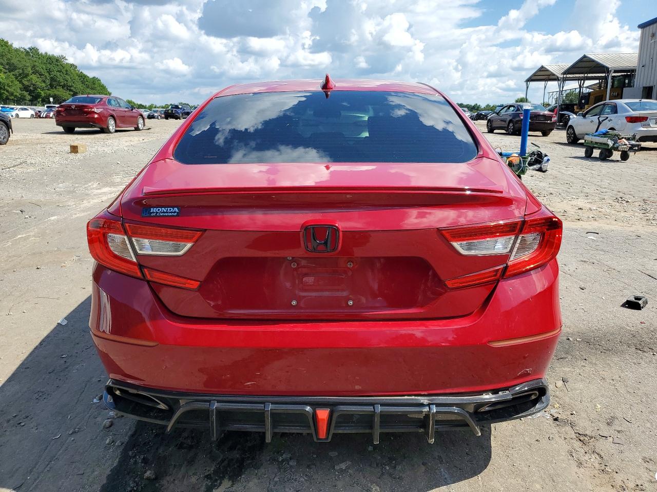 2018 Honda Accord Sport Red vin: 1HGCV1F3XJA031548