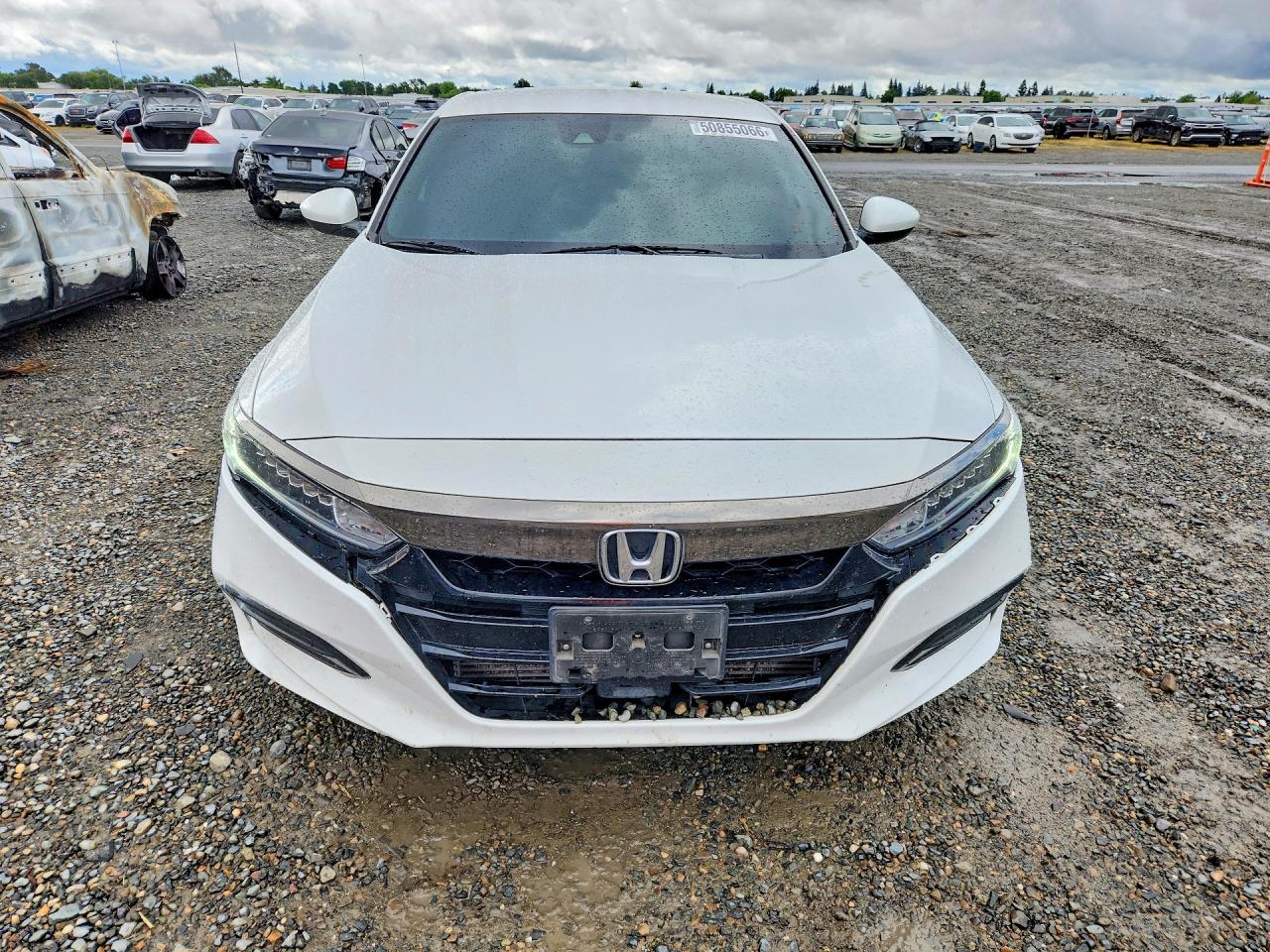 2018 Honda Accord Sport White vin: 1HGCV1F3XJA193339