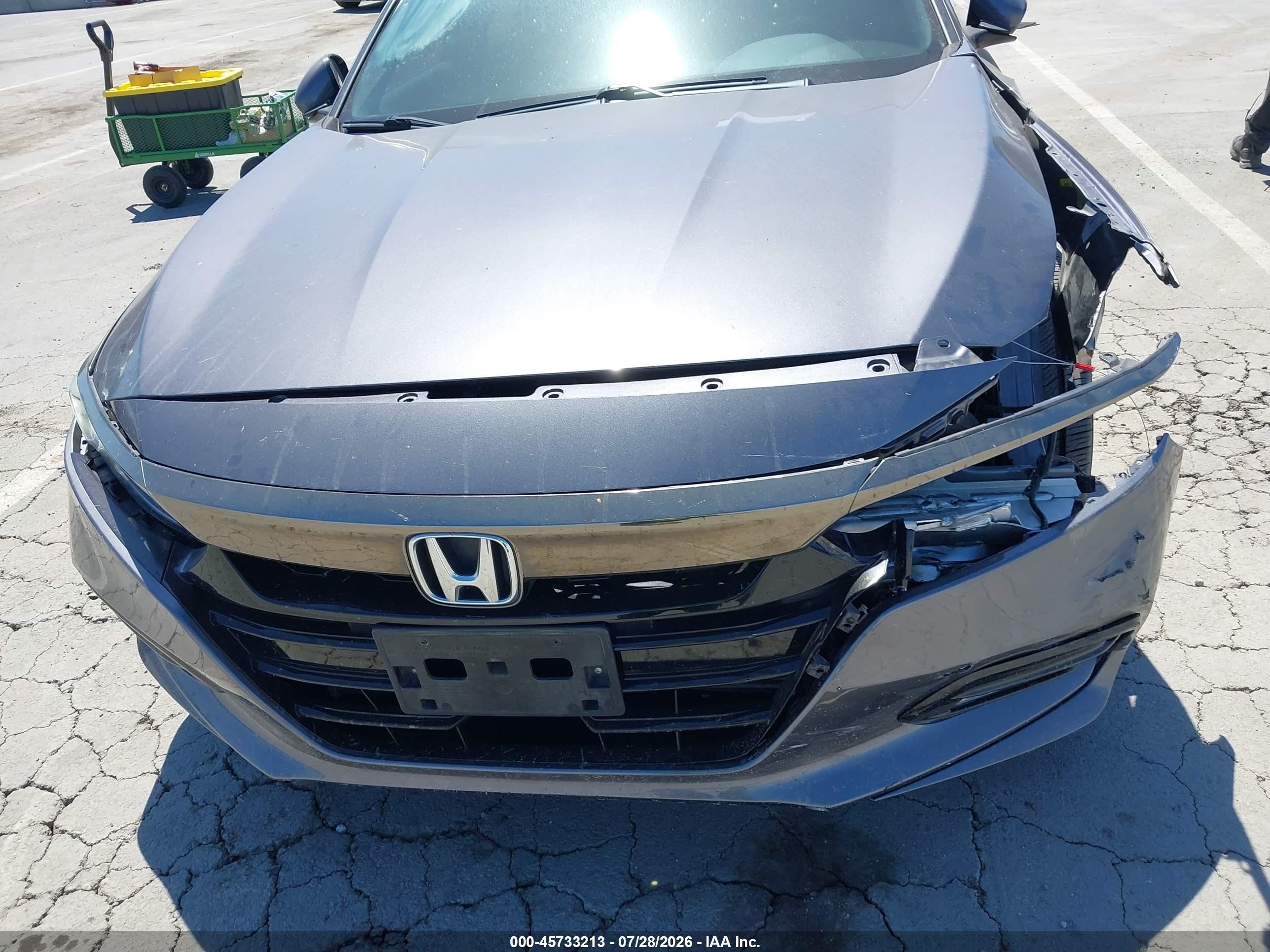 2018 Honda Accord Sport Gray vin: 1HGCV1F3XJA262983