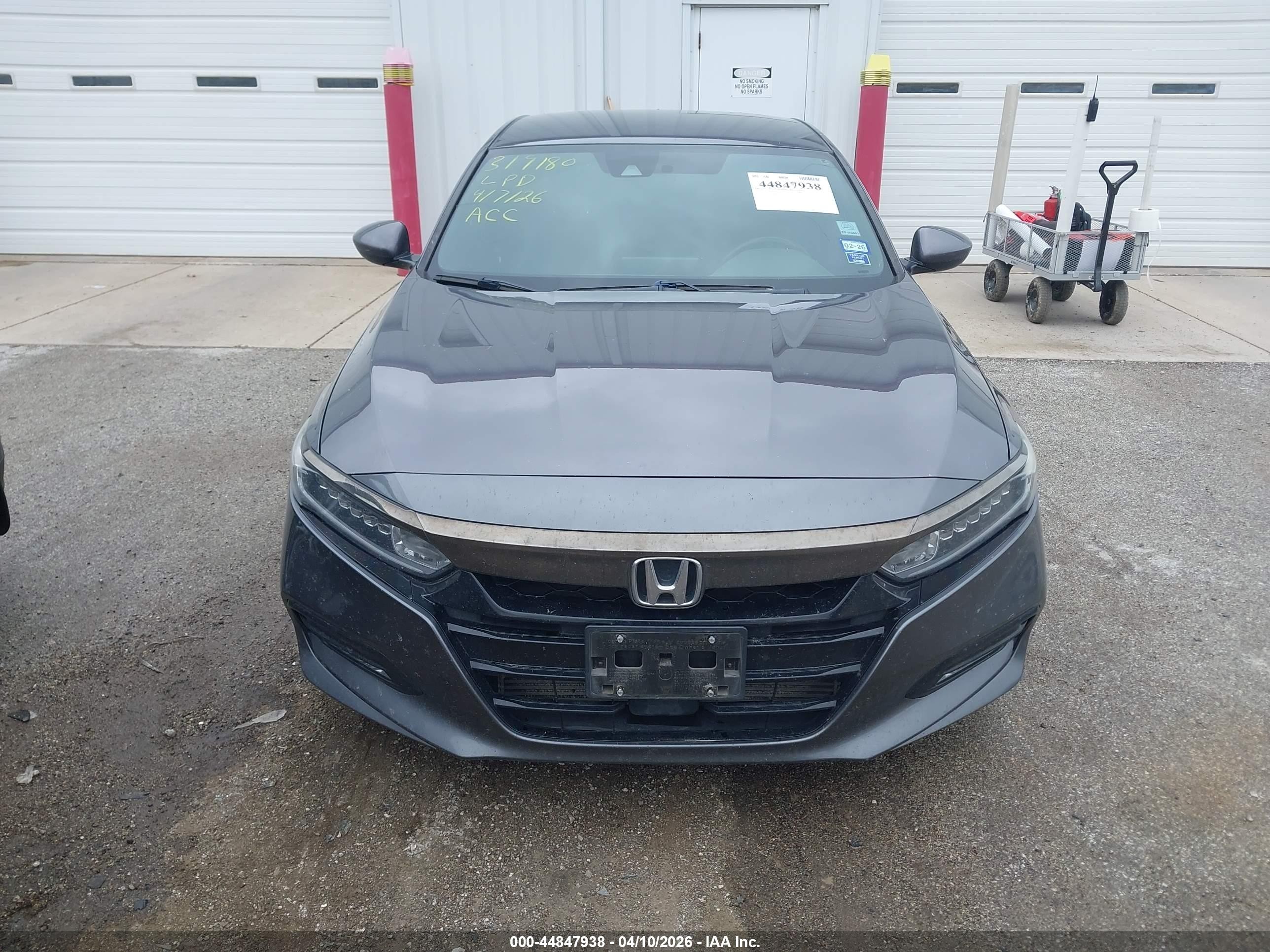 2019 Honda Accord Sport Gray vin: 1HGCV1F3XKA043488