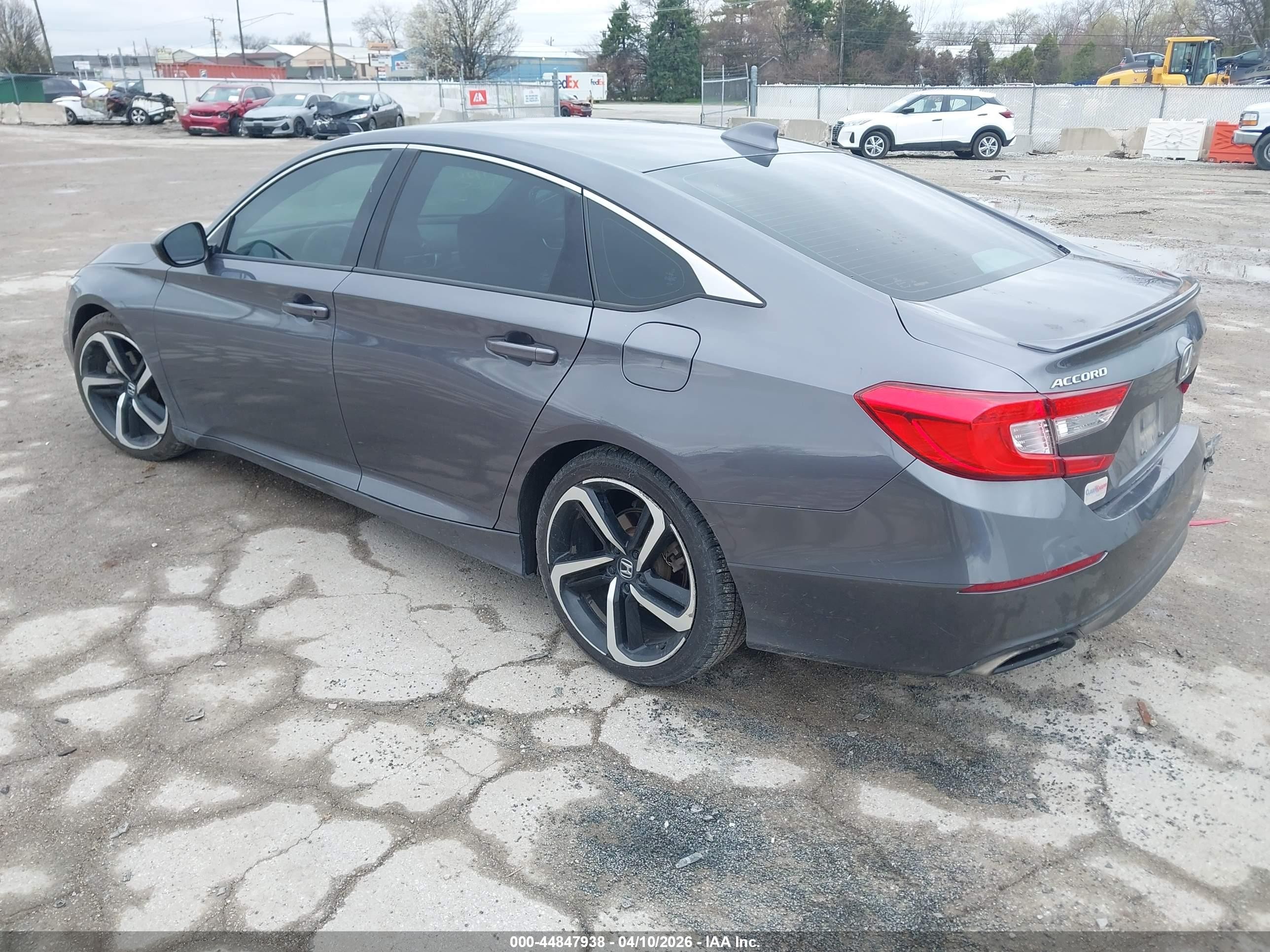 2019 Honda Accord Sport Gray vin: 1HGCV1F3XKA043488
