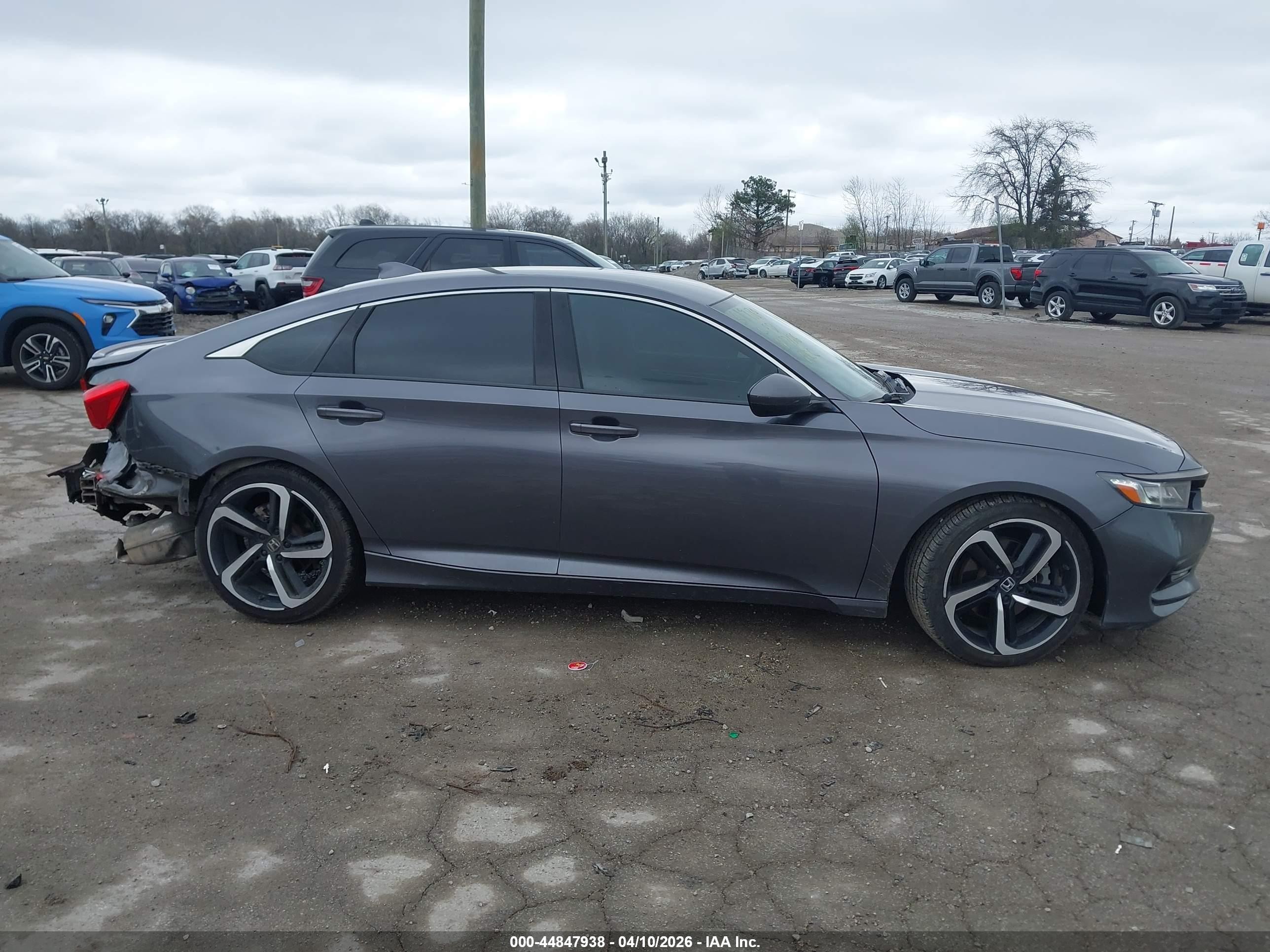 2019 Honda Accord Sport Gray vin: 1HGCV1F3XKA043488