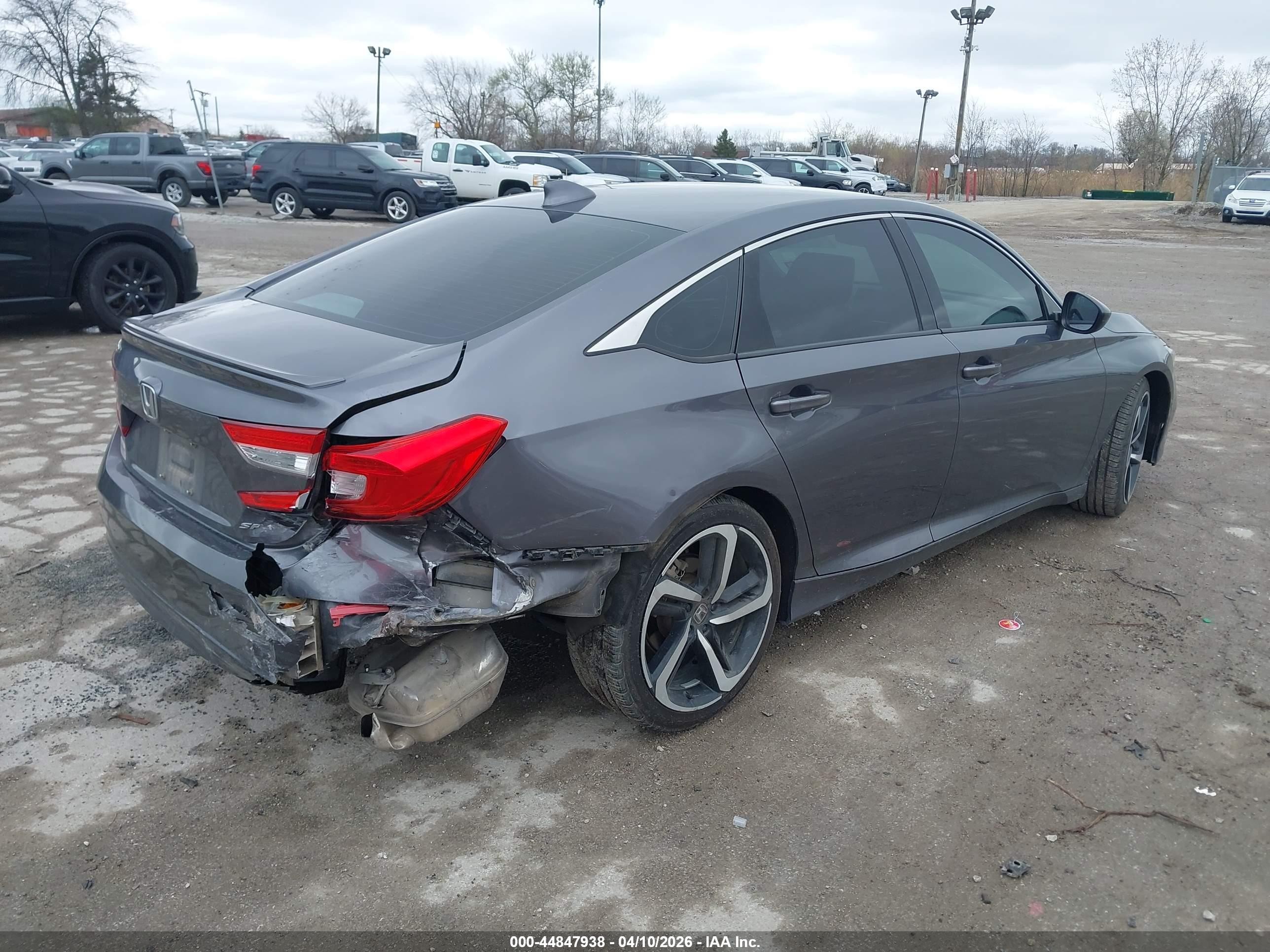 2019 Honda Accord Sport Gray vin: 1HGCV1F3XKA043488