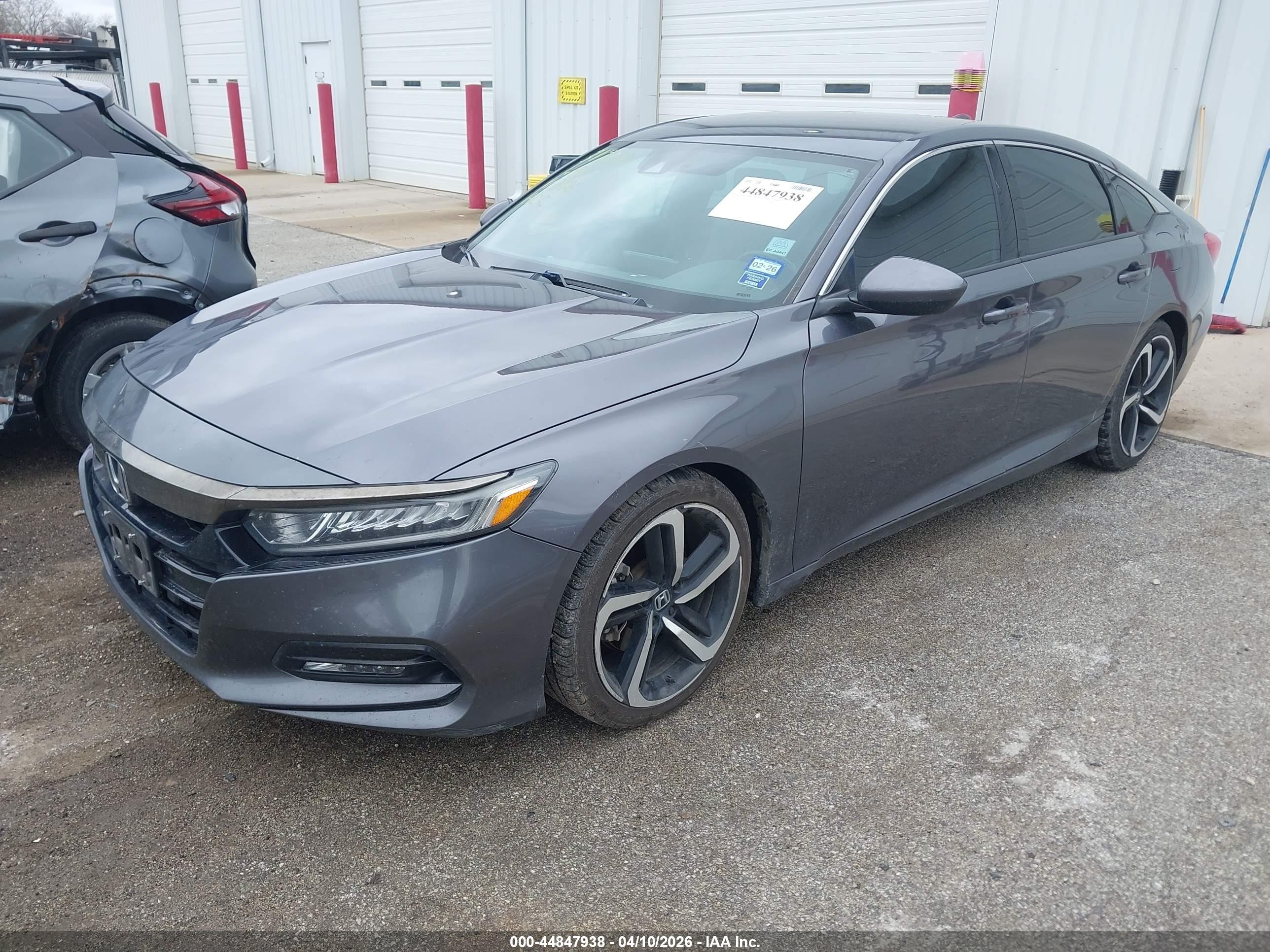 2019 Honda Accord Sport Gray vin: 1HGCV1F3XKA043488