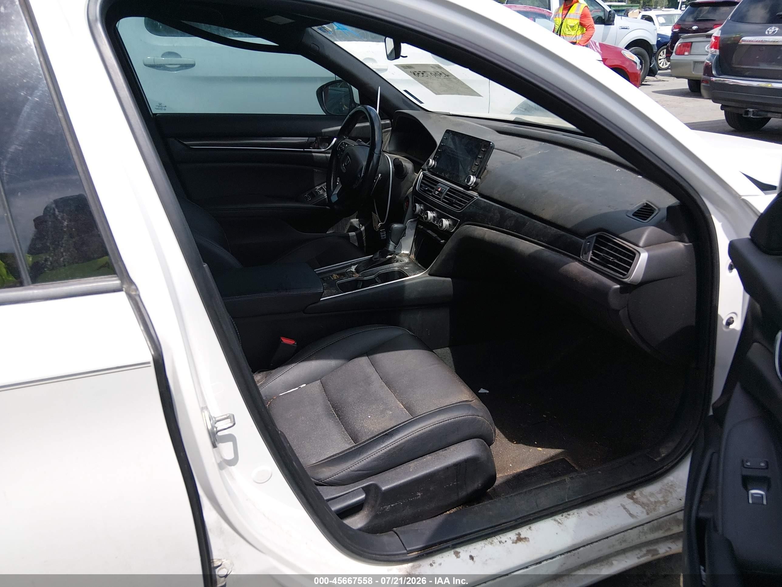 2020 Honda Accord Sport White vin: 1HGCV1F3XLA089307