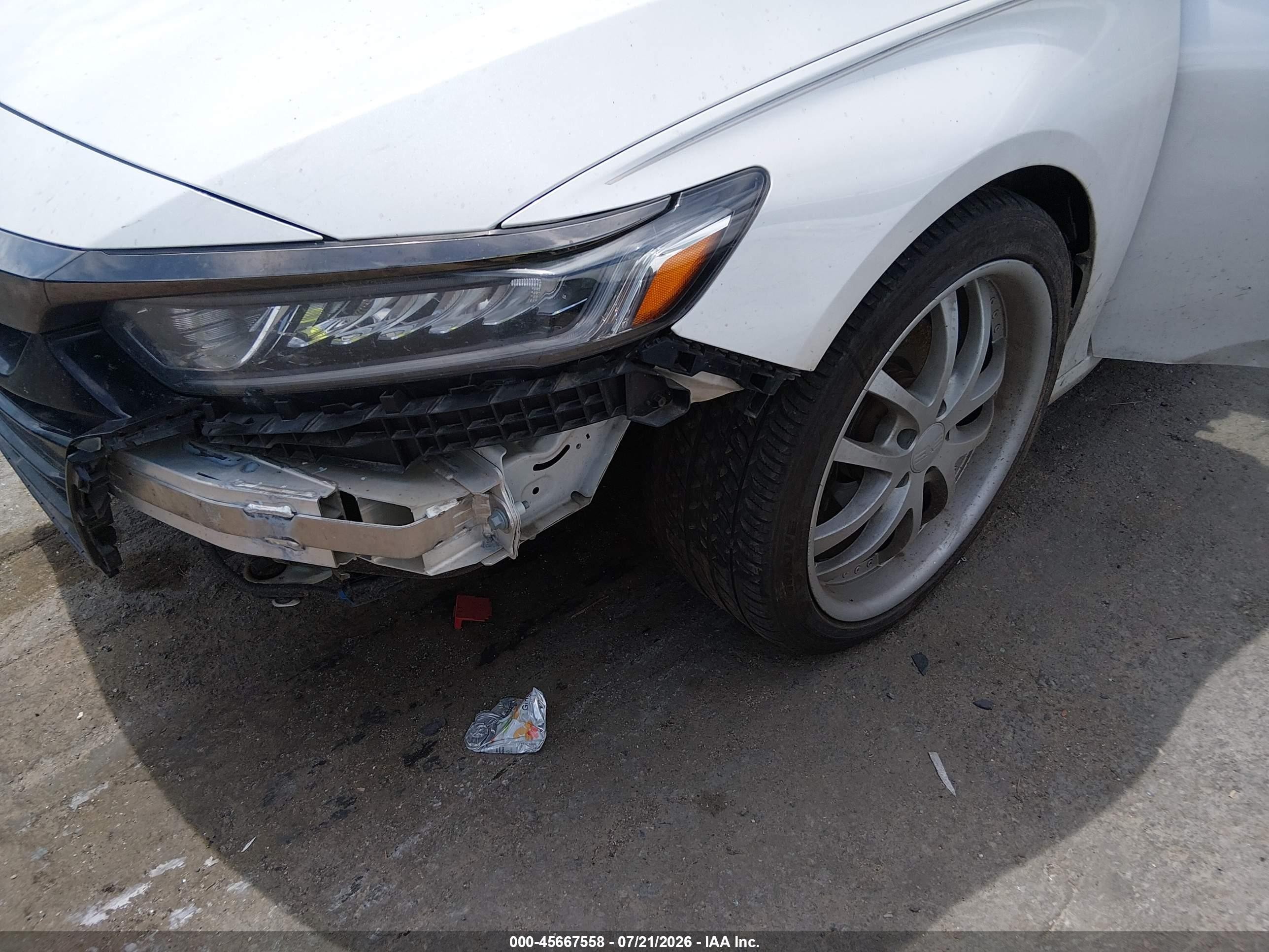 2020 Honda Accord Sport White vin: 1HGCV1F3XLA089307