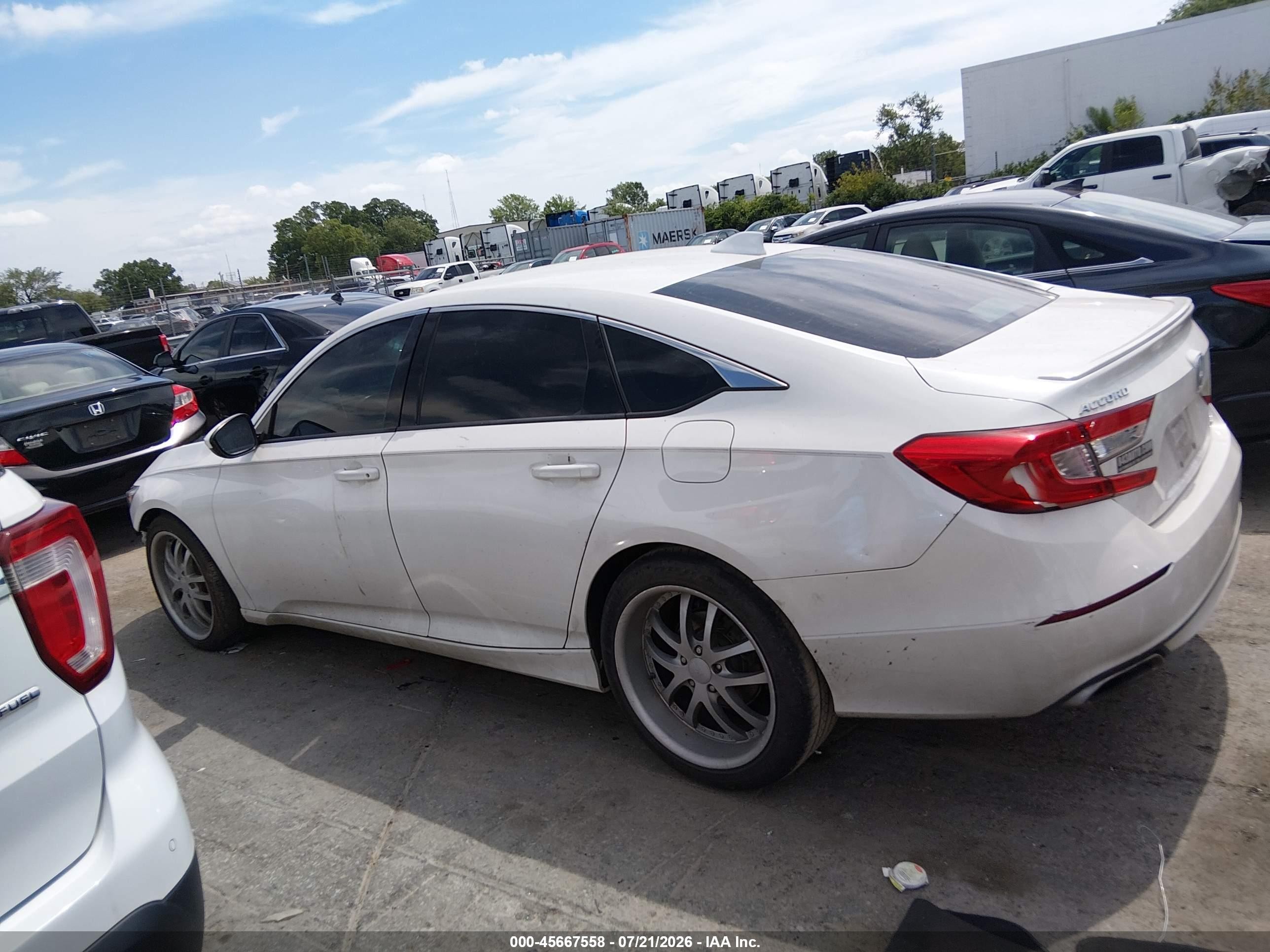 2020 Honda Accord Sport White vin: 1HGCV1F3XLA089307