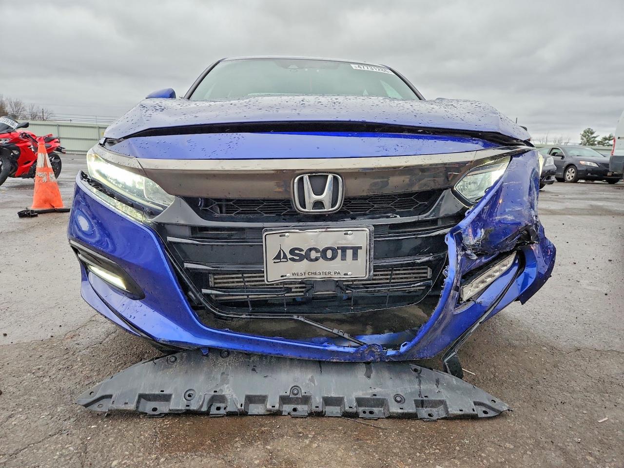 2020 Honda Accord Sport Blue vin: 1HGCV1F3XLA096208