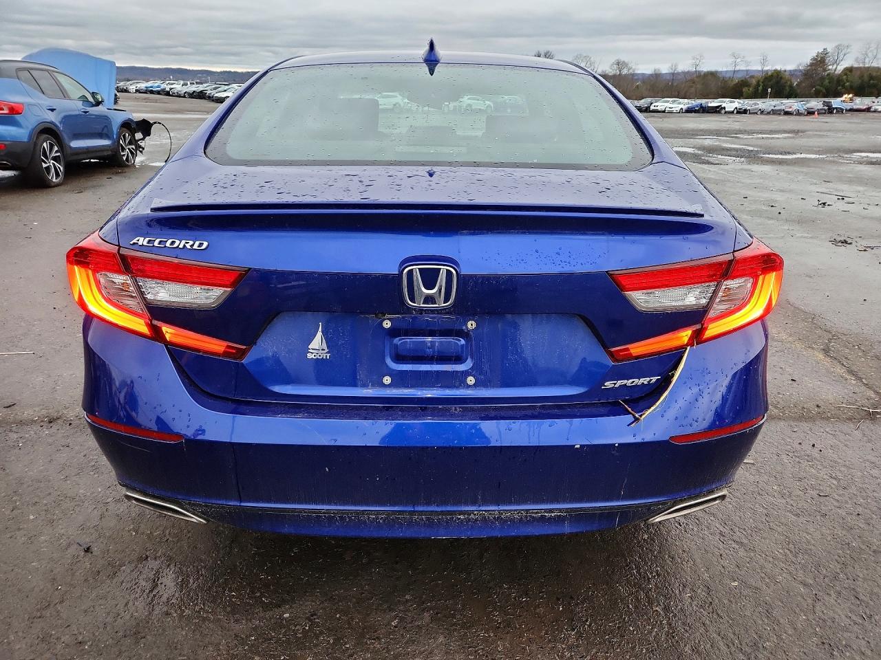 2020 Honda Accord Sport Blue vin: 1HGCV1F3XLA096208