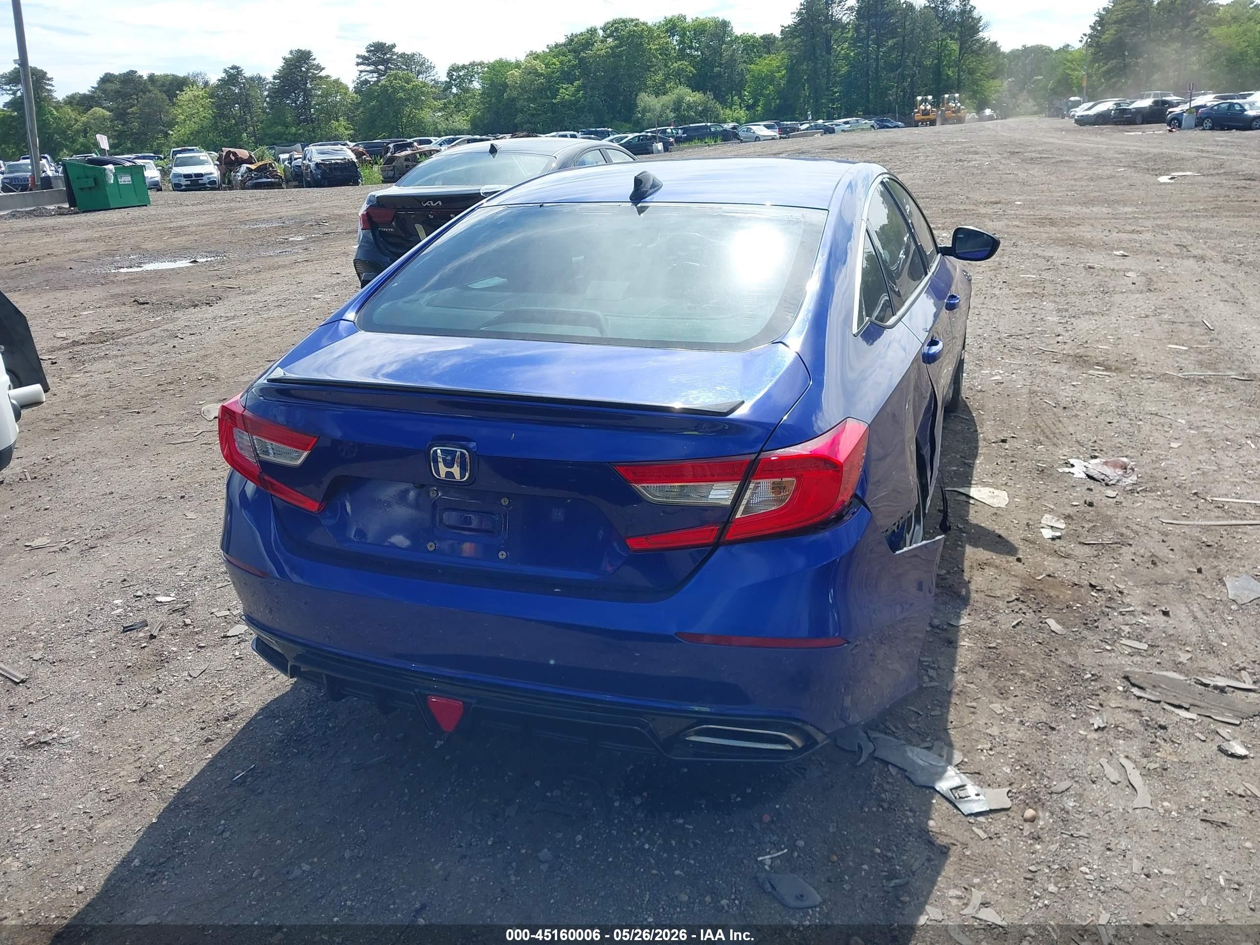 2021 Honda Accord Sport Синий vin: 1HGCV1F3XMA006749