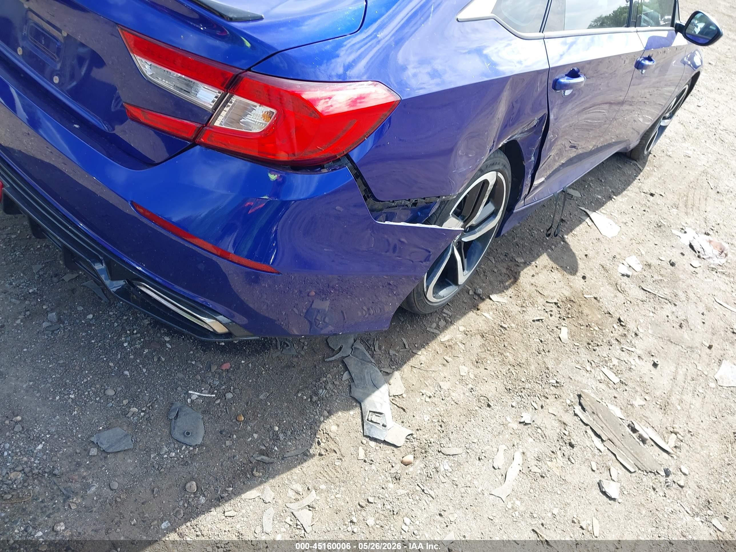 2021 Honda Accord Sport Синий vin: 1HGCV1F3XMA006749