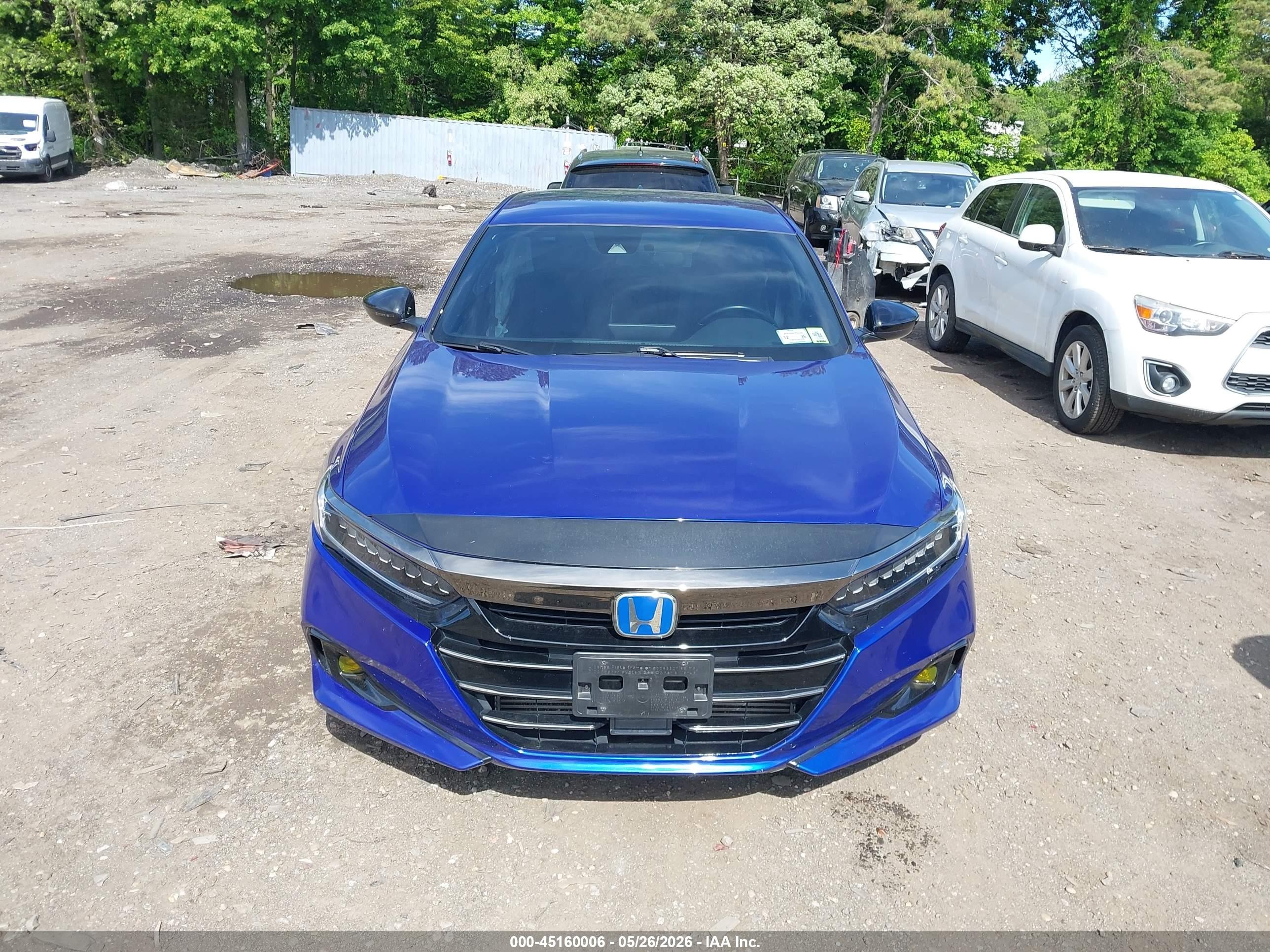 2021 Honda Accord Sport Синий vin: 1HGCV1F3XMA006749