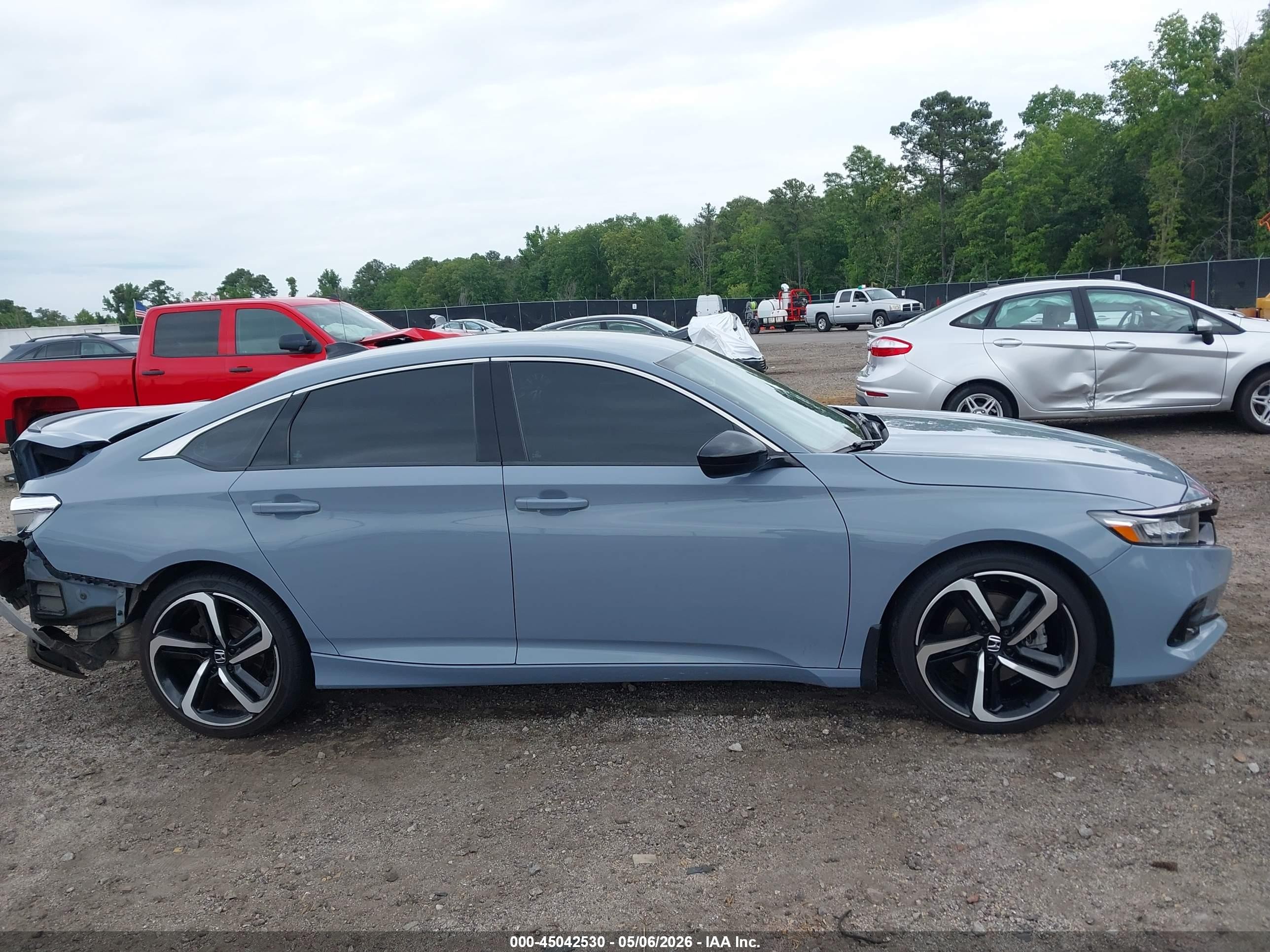 2022 Honda Accord Sport Серый vin: 1HGCV1F3XNA059176