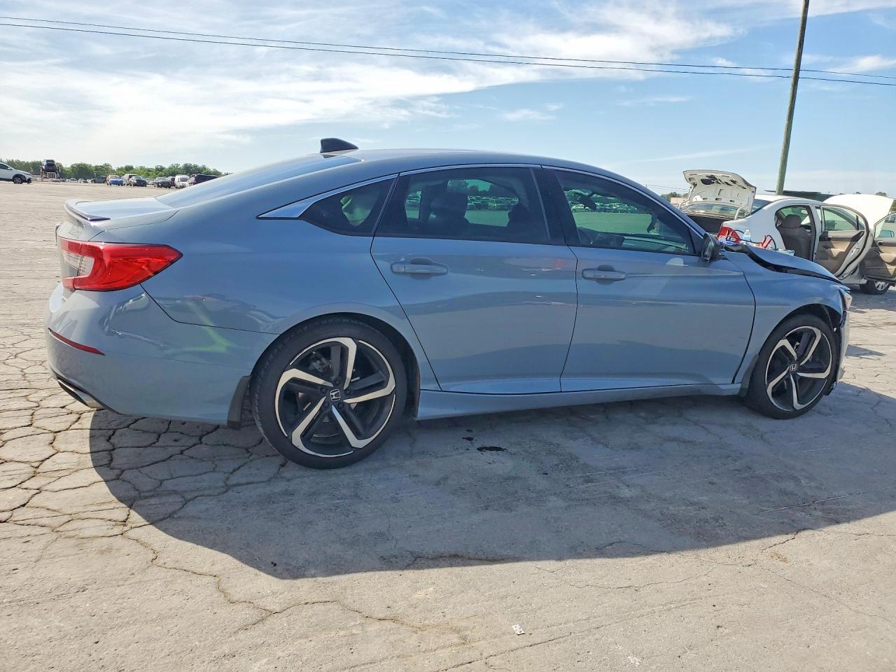 2022 Honda Accord Sport Blue vin: 1HGCV1F3XNA084403