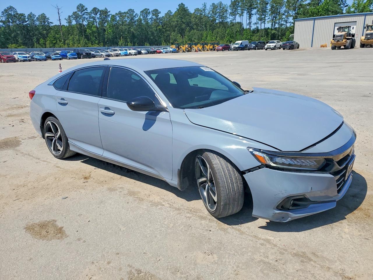 2022 Honda Accord Sport Silver vin: 1HGCV1F3XNA112698