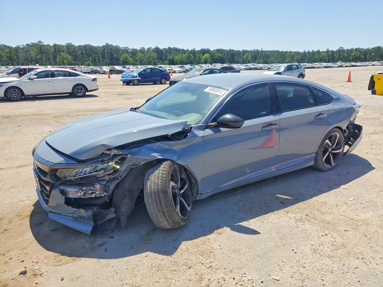 2022 Honda Accord Sport Silver vin: 1HGCV1F3XNA112698