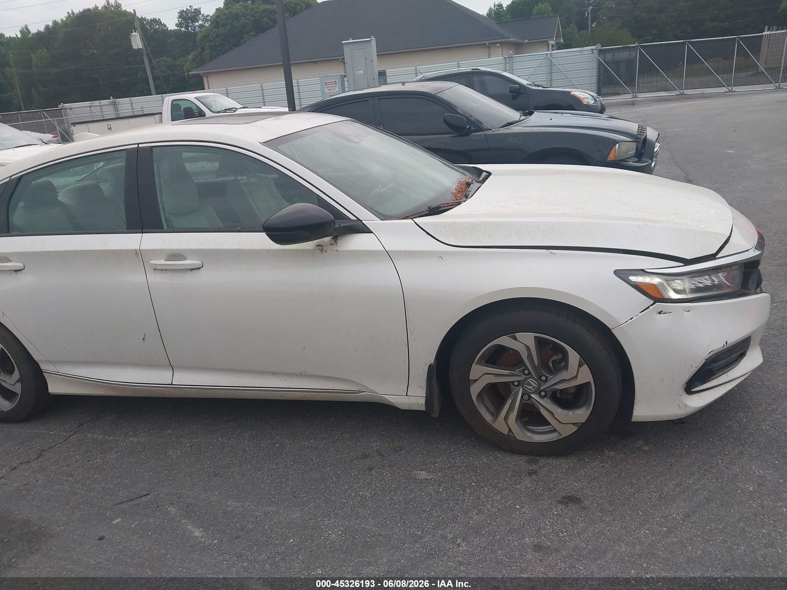 2018 Honda Accord Ex Белый vin: 1HGCV1F40JA254495