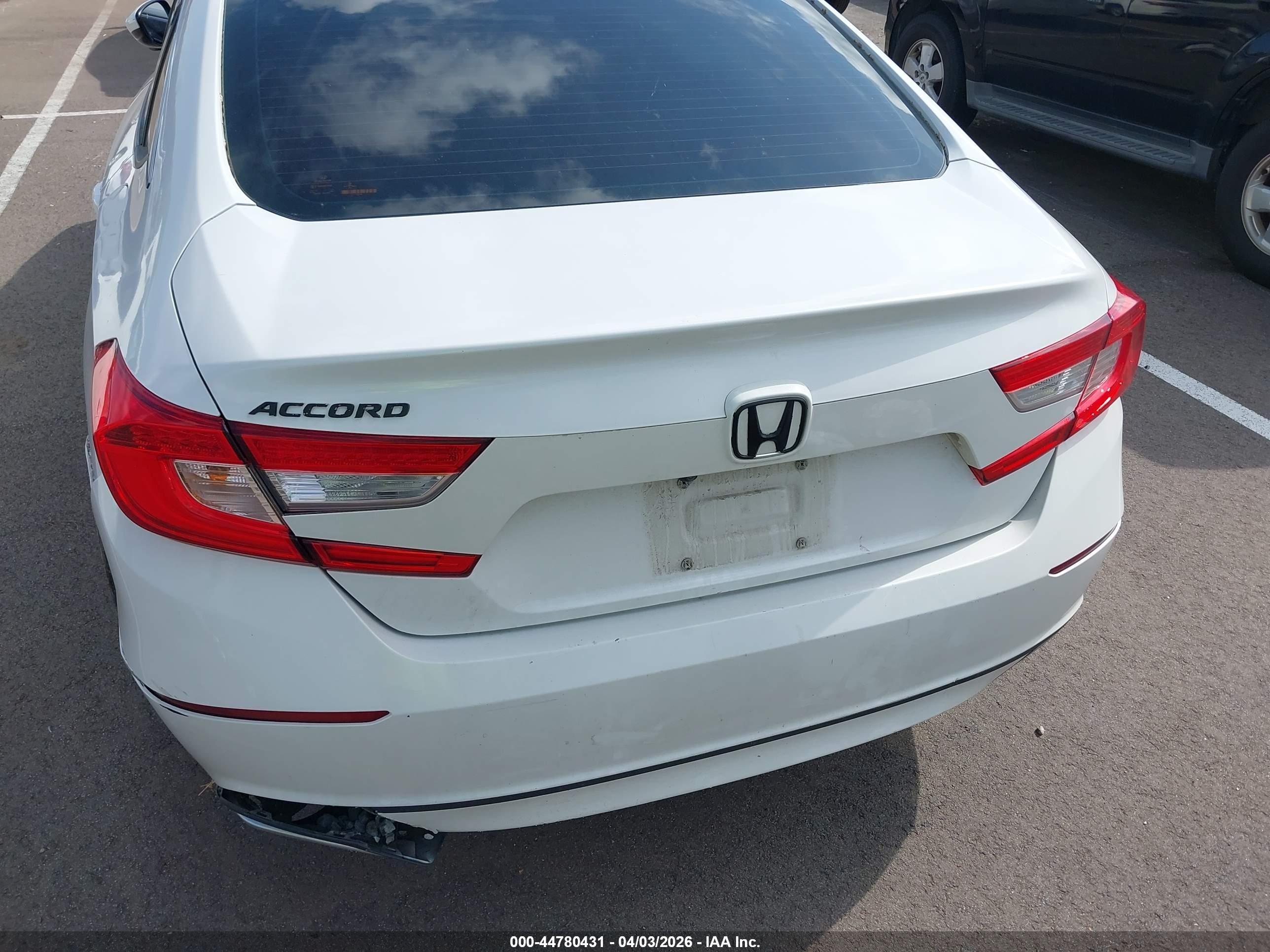 2019 Honda Accord Ex White vin: 1HGCV1F40KA091686