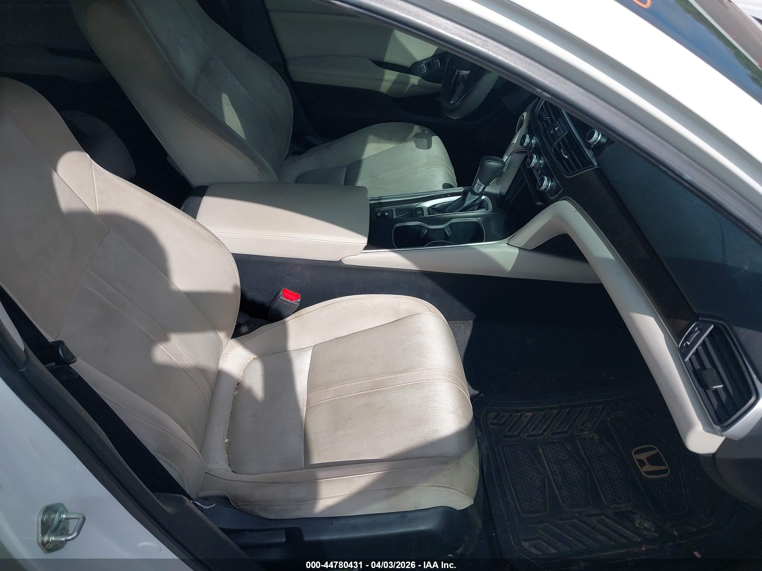 2019 Honda Accord Ex White vin: 1HGCV1F40KA091686
