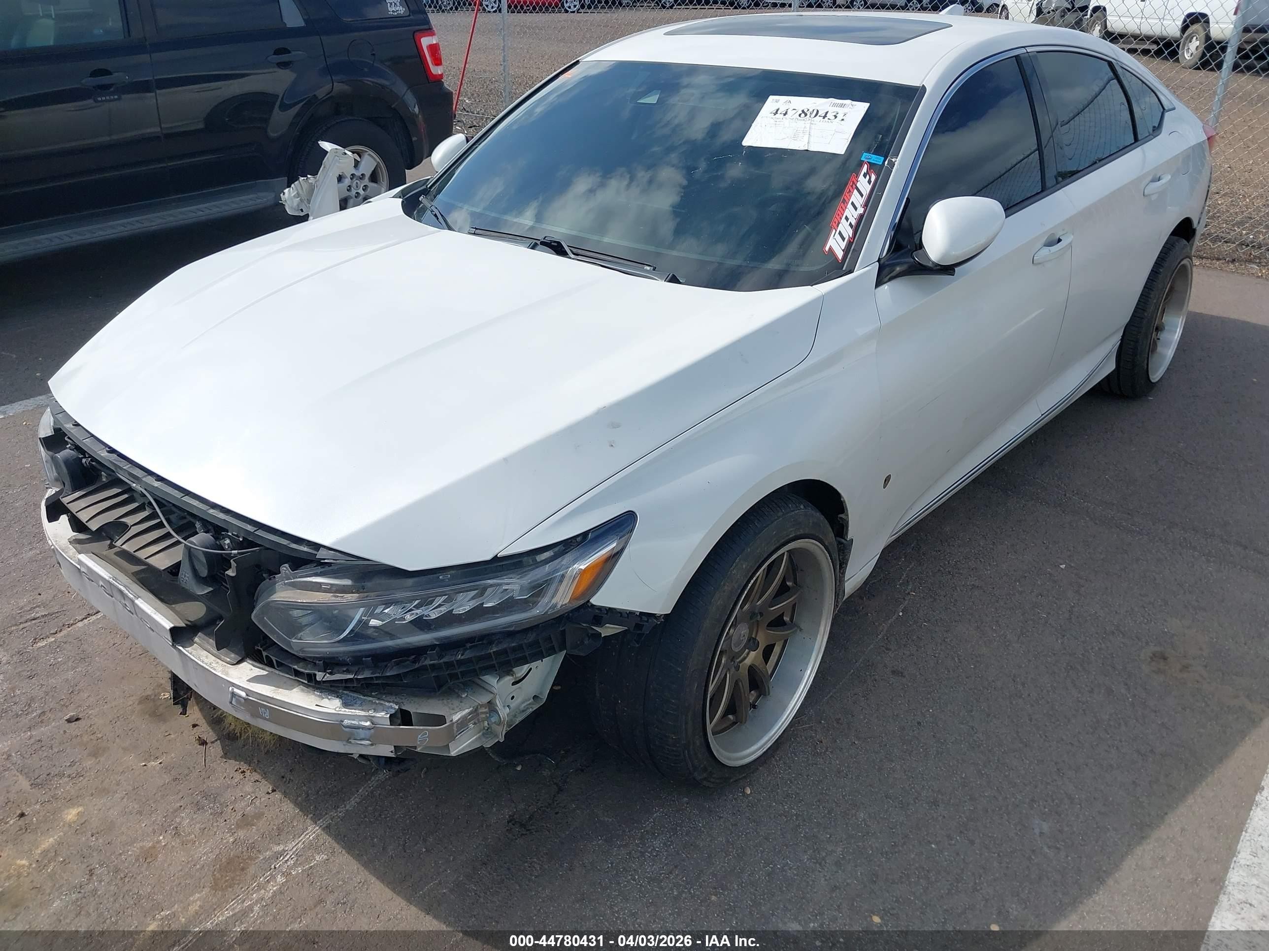 2019 Honda Accord Ex White vin: 1HGCV1F40KA091686