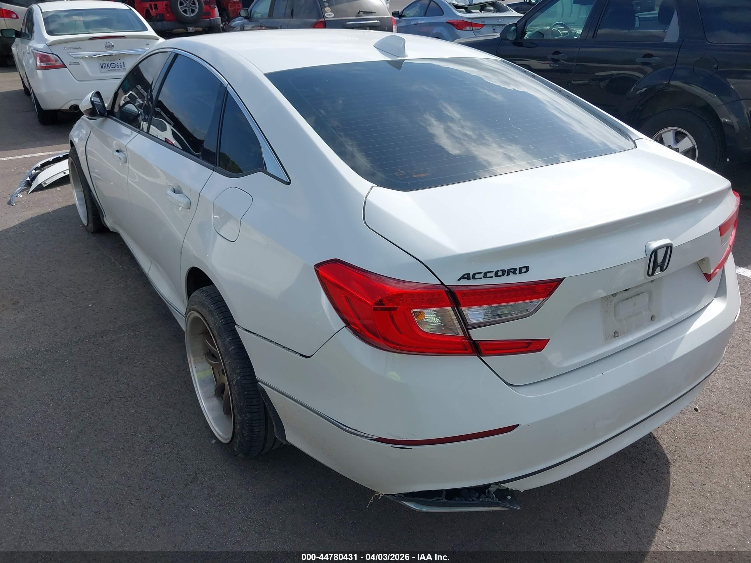 2019 Honda Accord Ex White vin: 1HGCV1F40KA091686