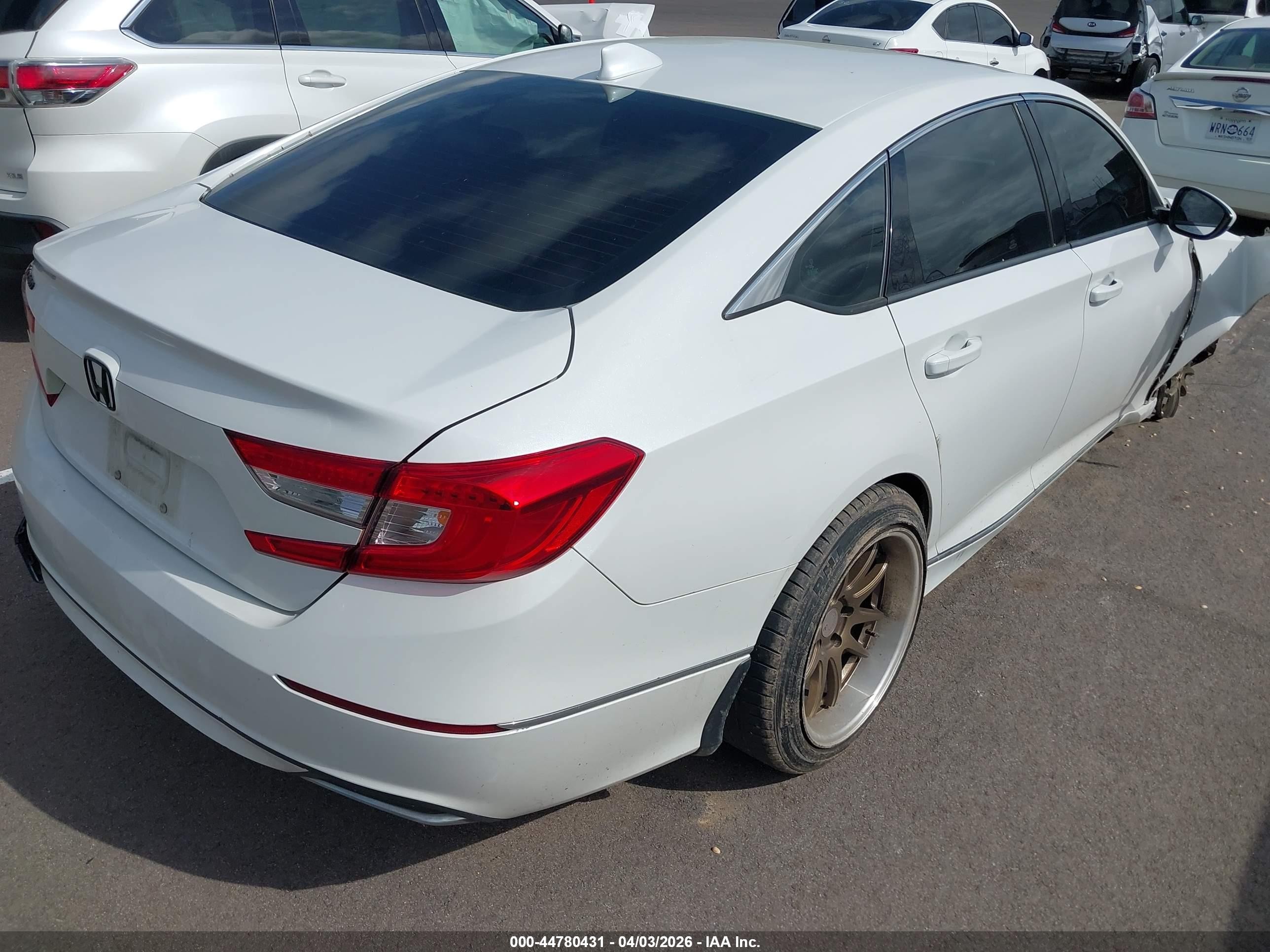 2019 Honda Accord Ex White vin: 1HGCV1F40KA091686
