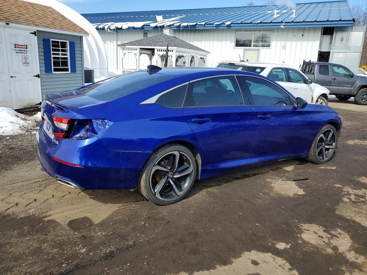 2021 Honda Accord Blue vin: 1HGCV1F40MA091108