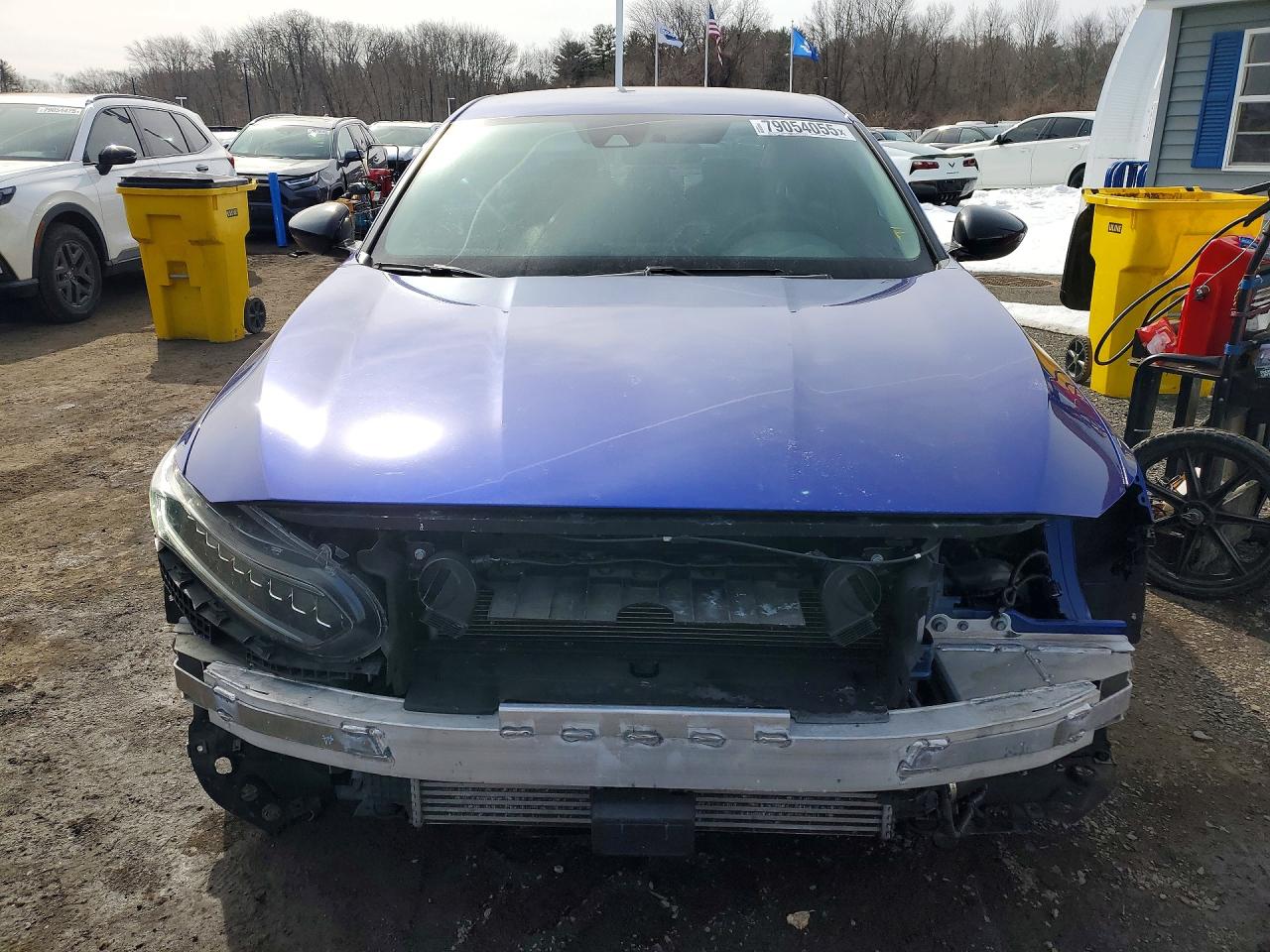 2021 Honda Accord Blue vin: 1HGCV1F40MA091108