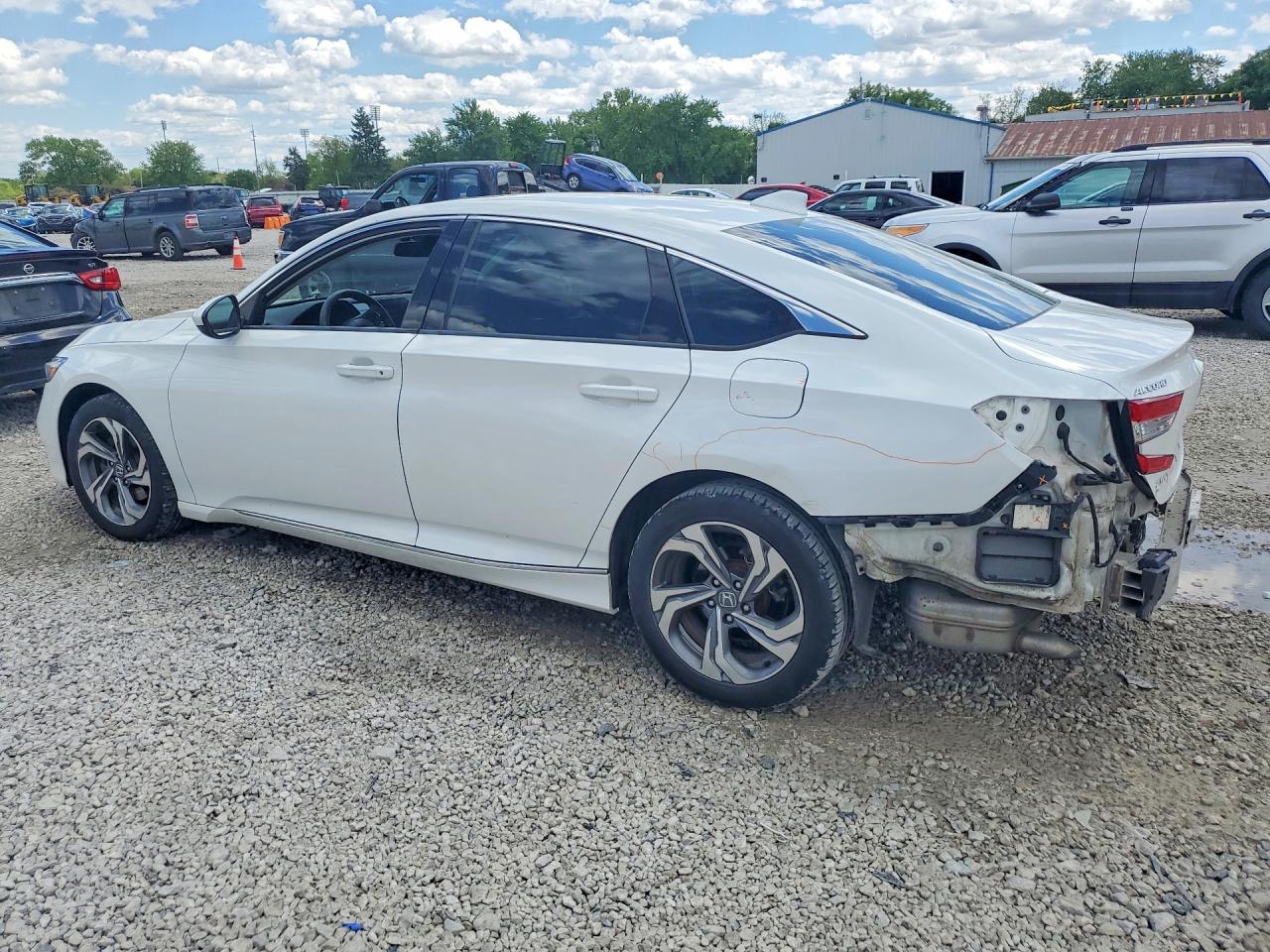 2018 Honda Accord Ex White vin: 1HGCV1F41JA042284
