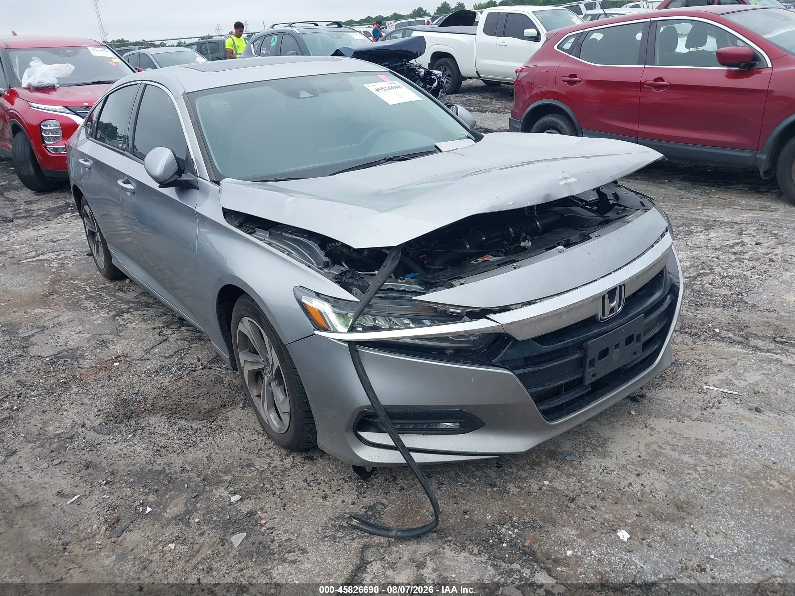 2020 Honda Accord Ex Silver vin: 1HGCV1F41LA039808