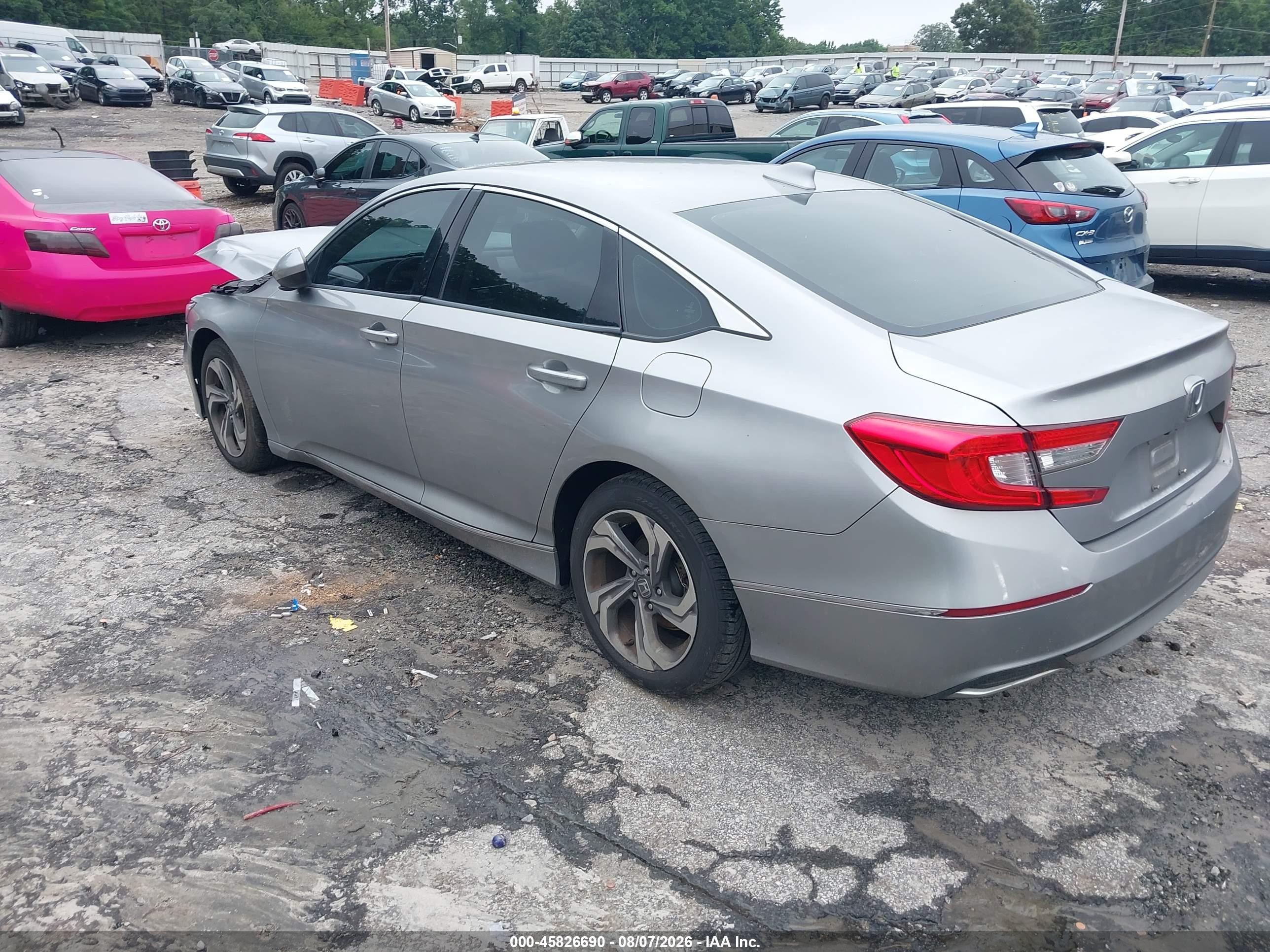 2020 Honda Accord Ex Silver vin: 1HGCV1F41LA039808