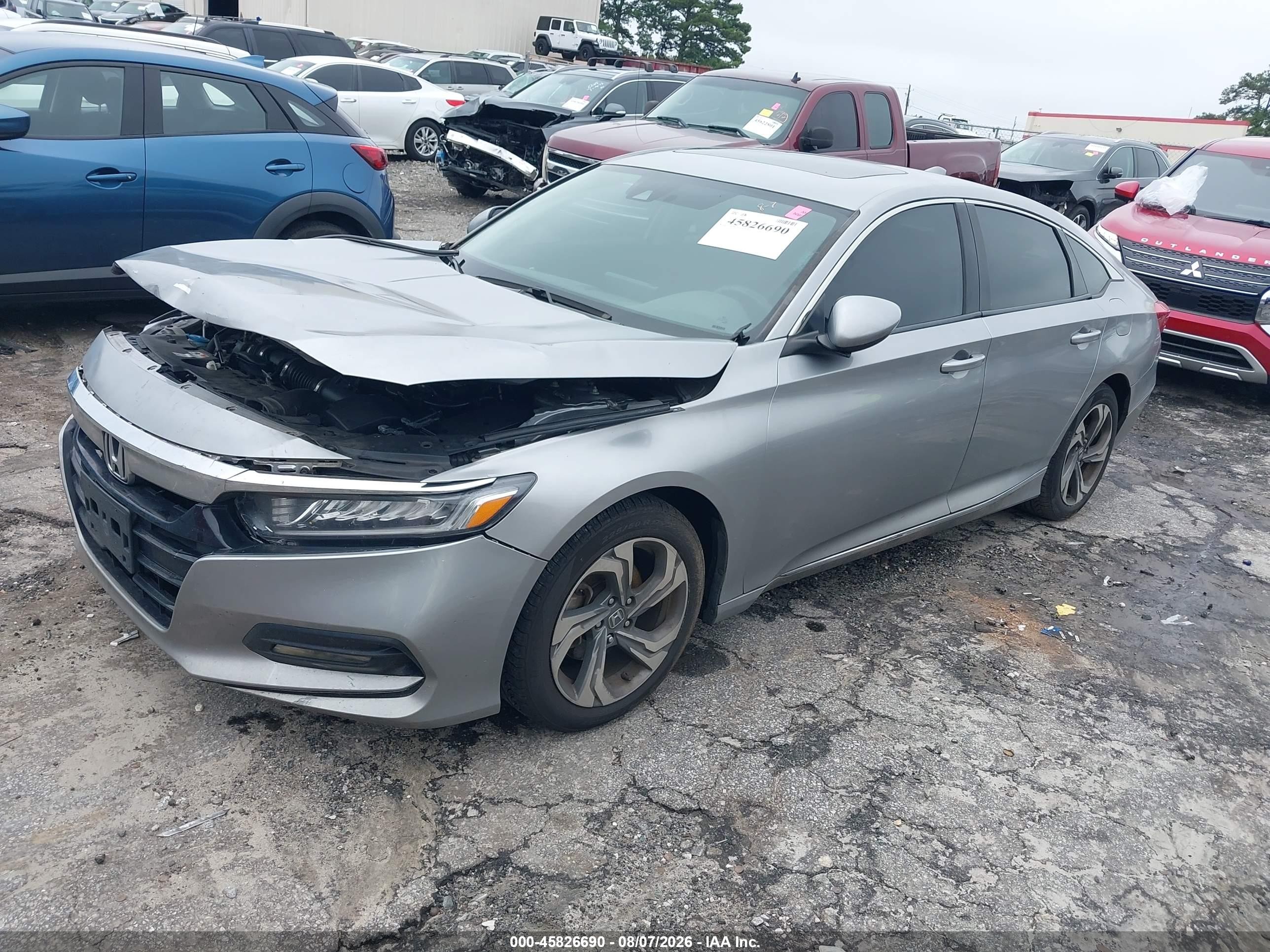2020 Honda Accord Ex Silver vin: 1HGCV1F41LA039808